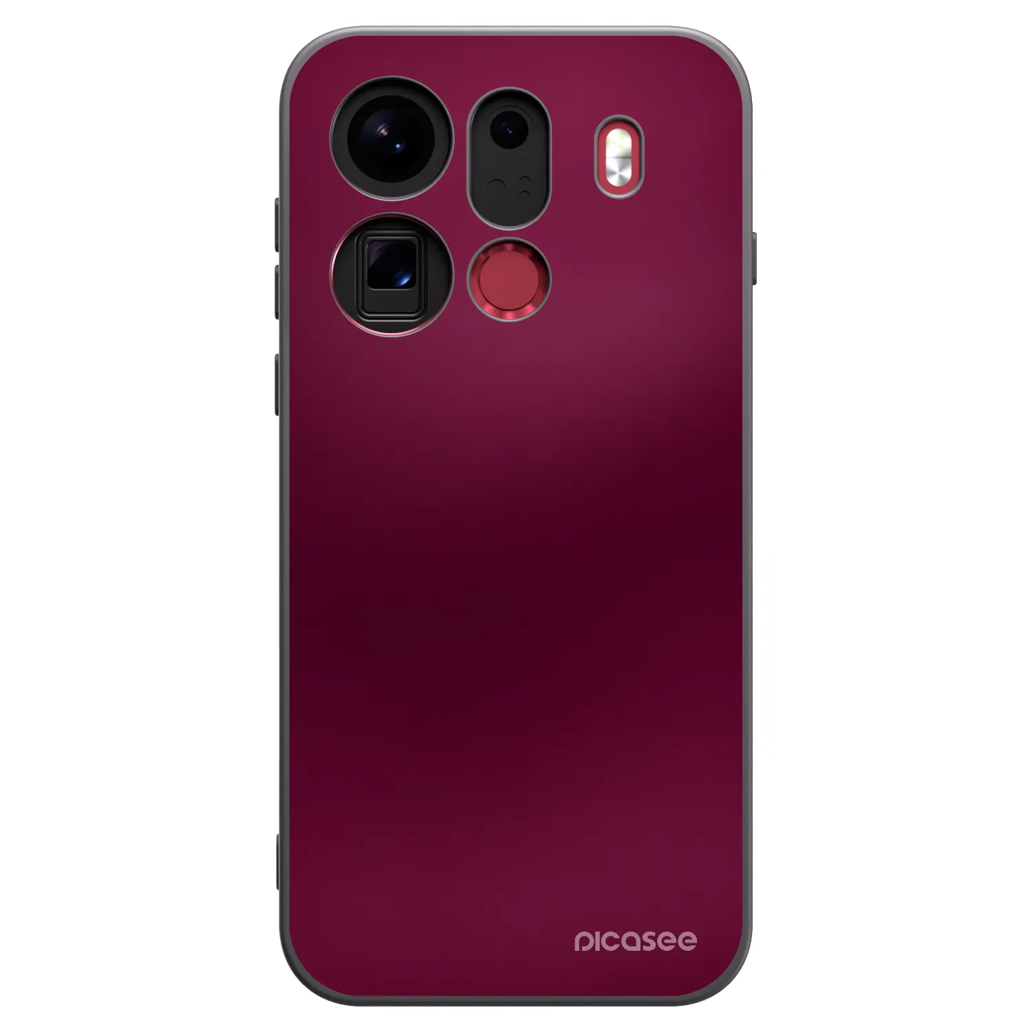 Picasee silikonski črni ovitek za OPPO Find X9 Pro - Velvet Bordeaux