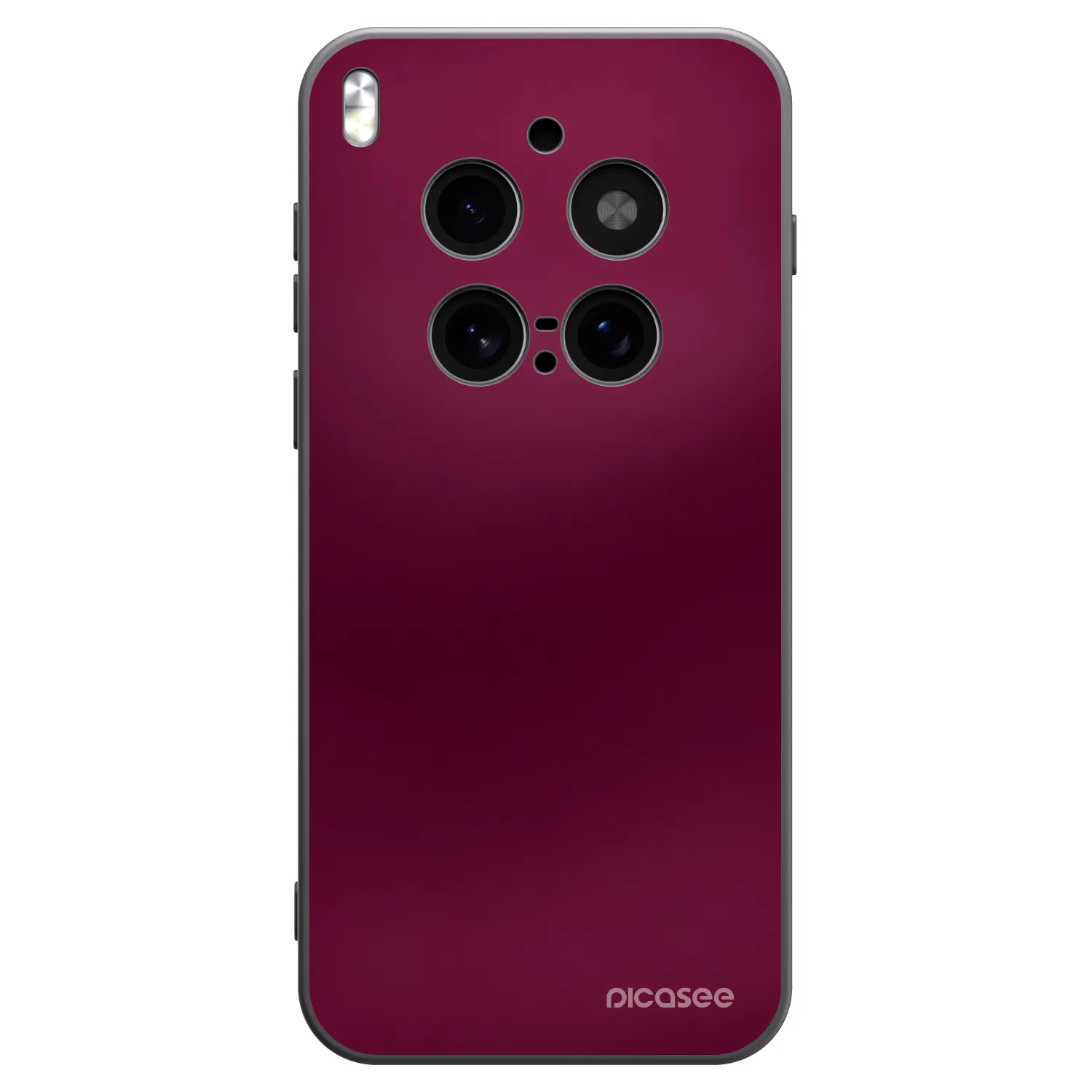 Picasee silikonski črni ovitek za Vivo X300 Pro - Velvet Bordeaux