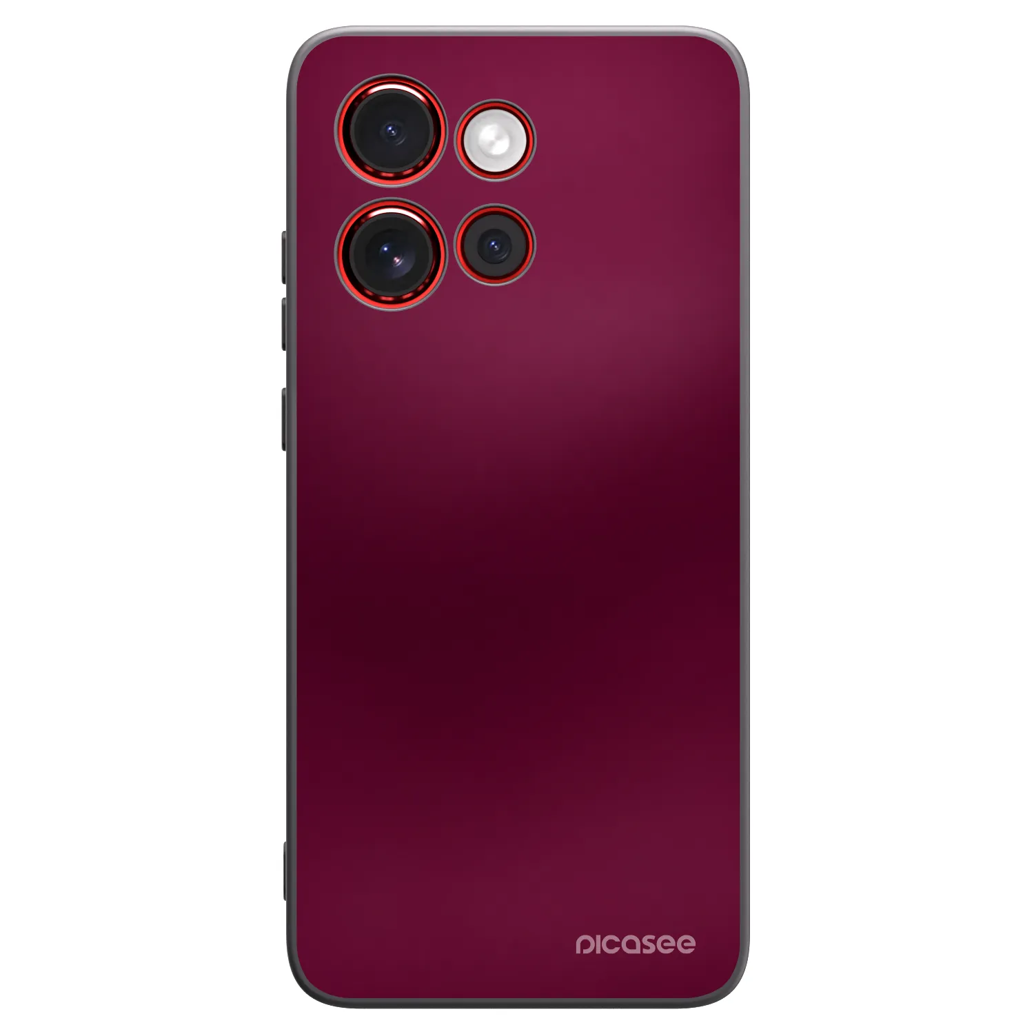Picasee silikonski črni ovitek za Motorola Edge 60 Neo 5G - Velvet Bordeaux