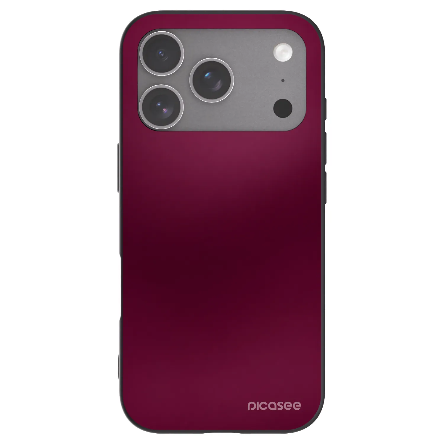 Picasee silikonski črni ovitek za Apple iPhone 18 Pro - Velvet Bordeaux