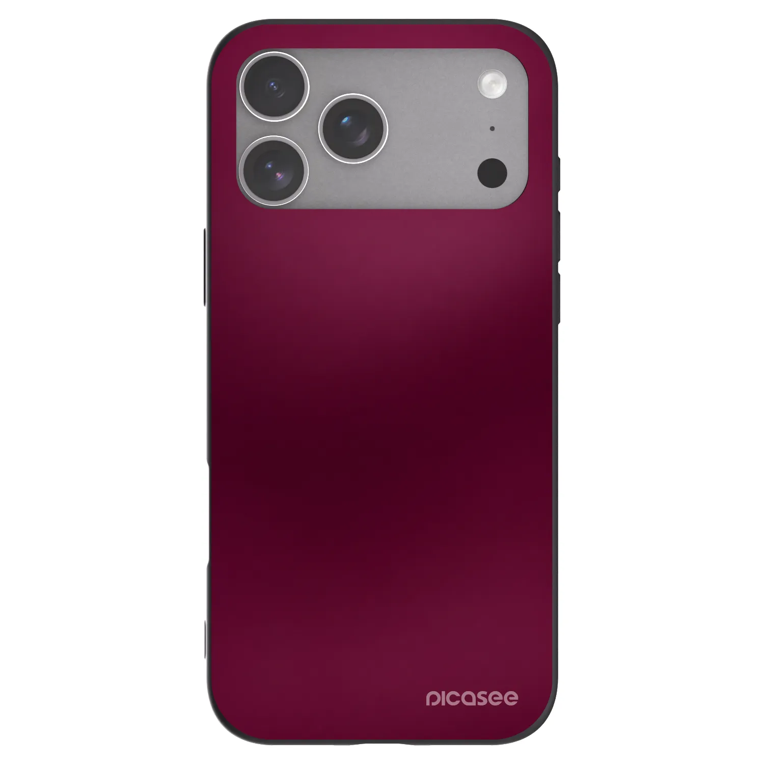 Picasee silikonski črni ovitek za Apple iPhone 18 Pro Max - Velvet Bordeaux