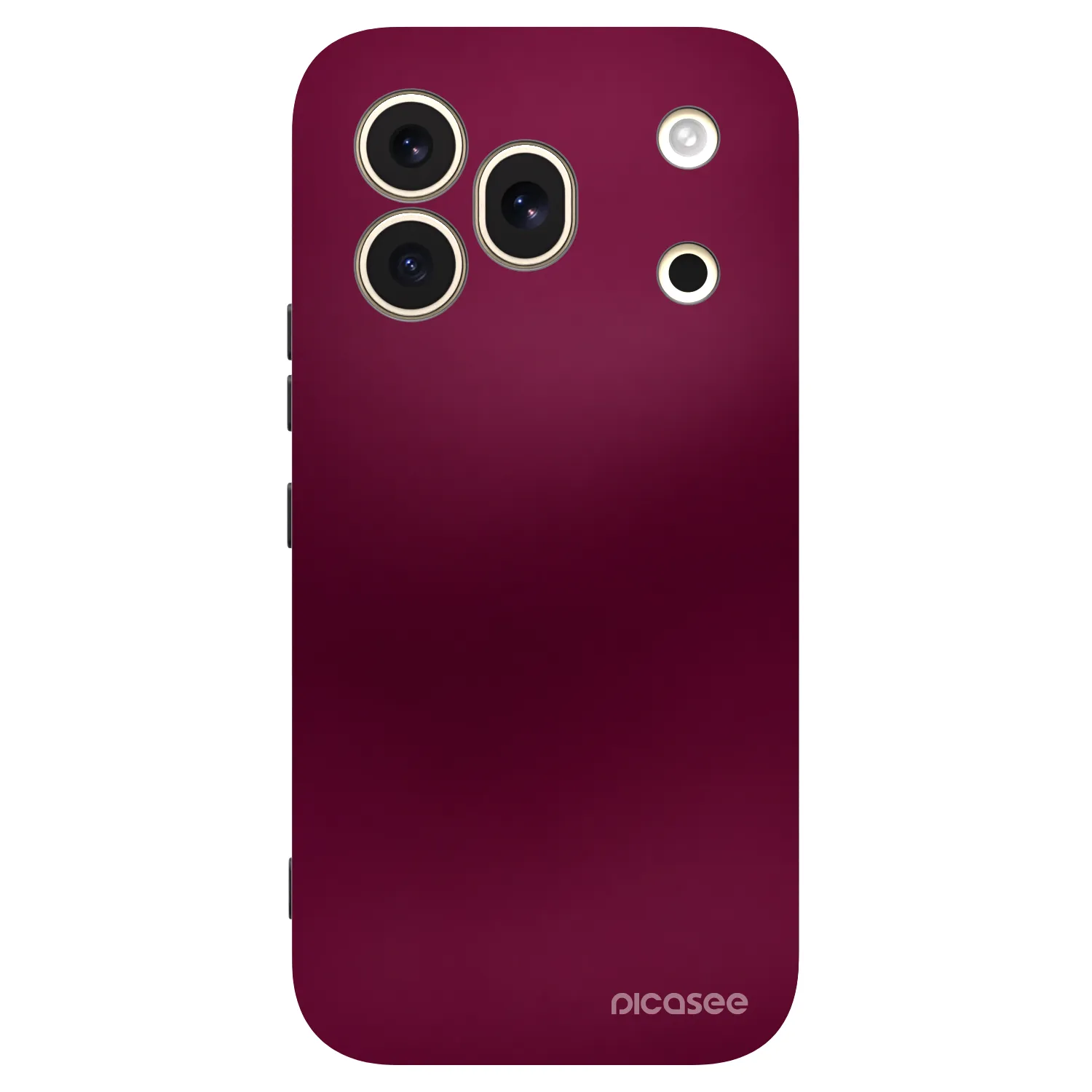 Picasee silikonski črni ovitek za Honor 600 Pro - Velvet Bordeaux