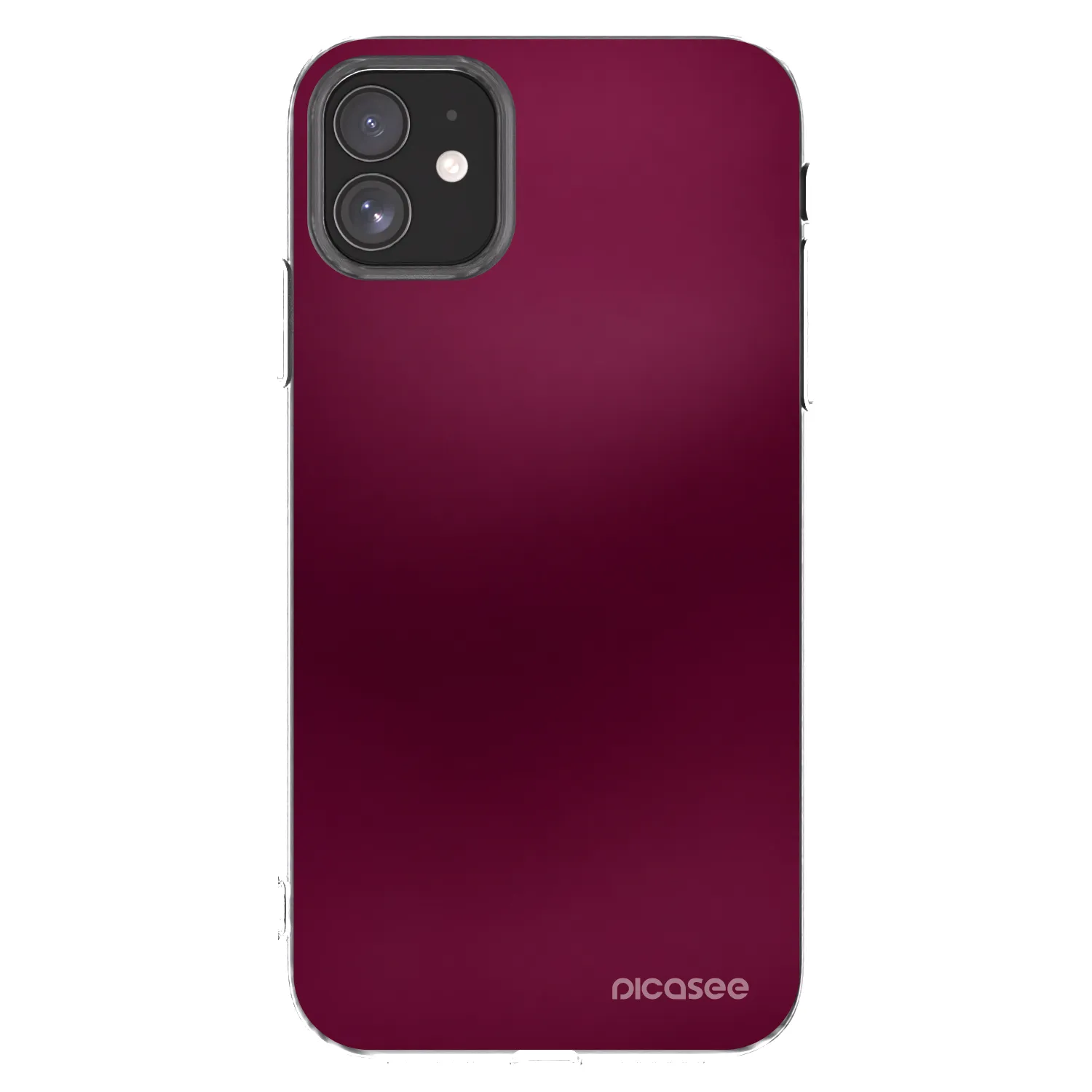 Picasee silikonski prozorni ovitek za Apple iPhone 11 - Velvet Bordeaux