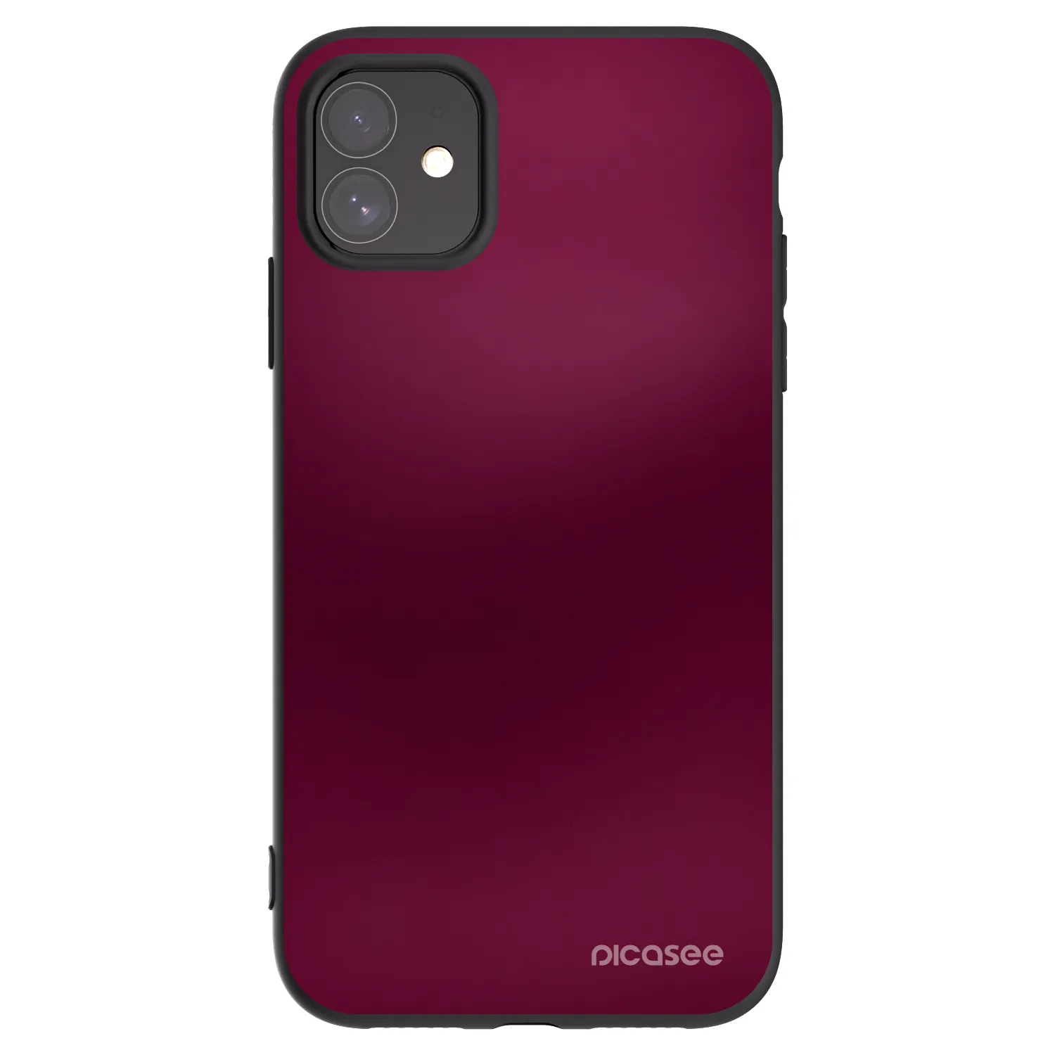 Picasee silikonski črni ovitek za Apple iPhone 11 - Velvet Bordeaux