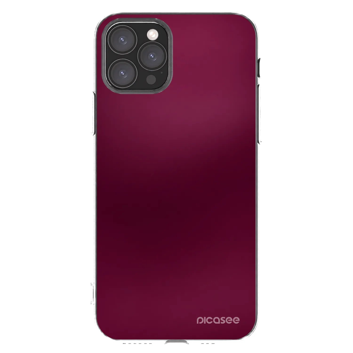 Picasee silikonski prozorni ovitek za Apple iPhone 11 Pro - Velvet Bordeaux