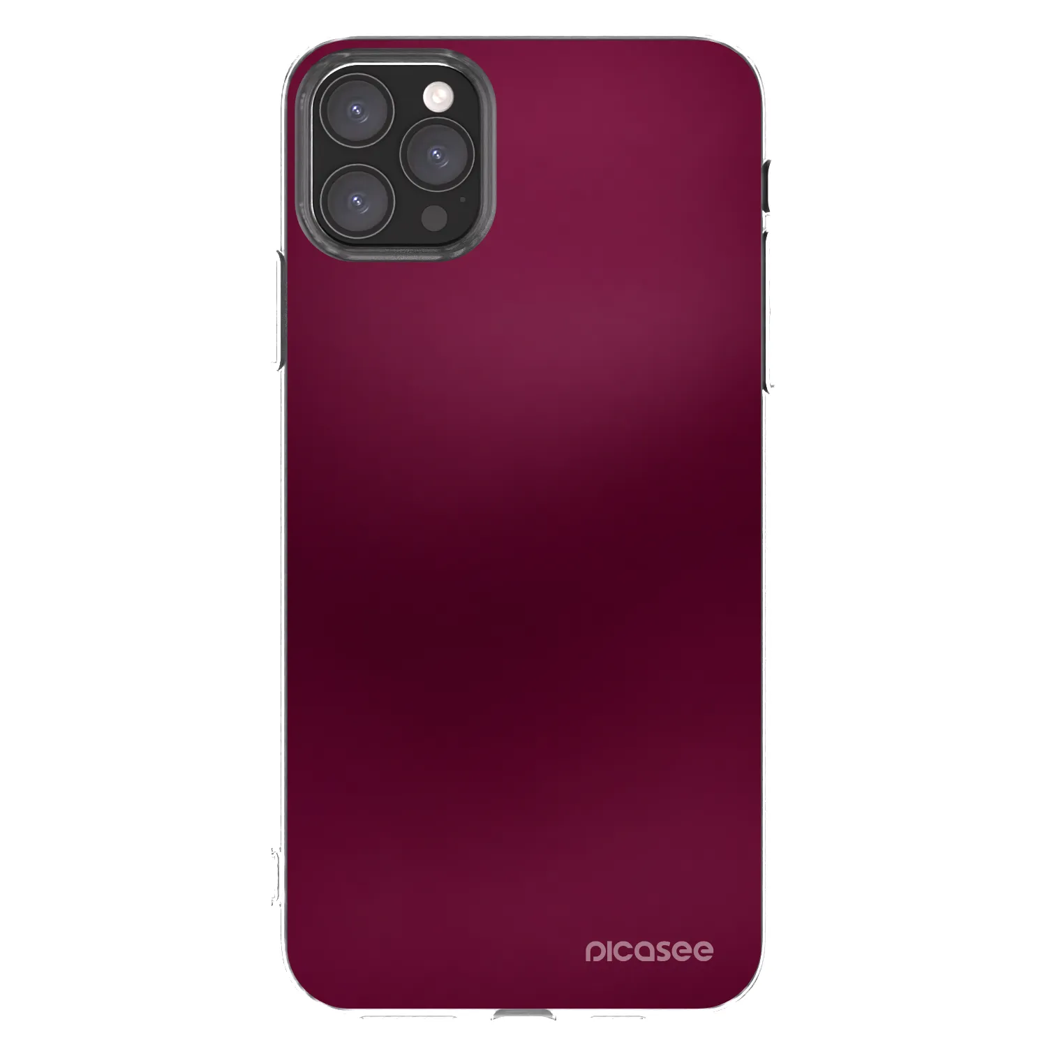 Picasee silikonski prozorni ovitek za Apple iPhone 11 Pro Max - Velvet Bordeaux