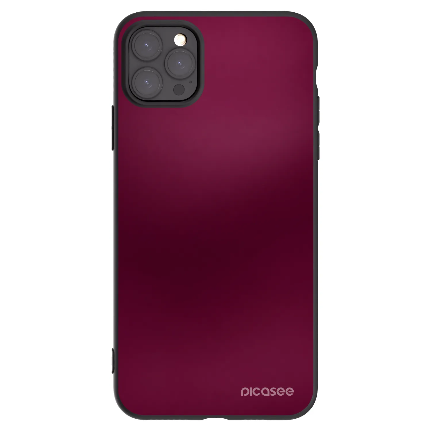 Picasee silikonski črni ovitek za Apple iPhone 11 Pro Max - Velvet Bordeaux