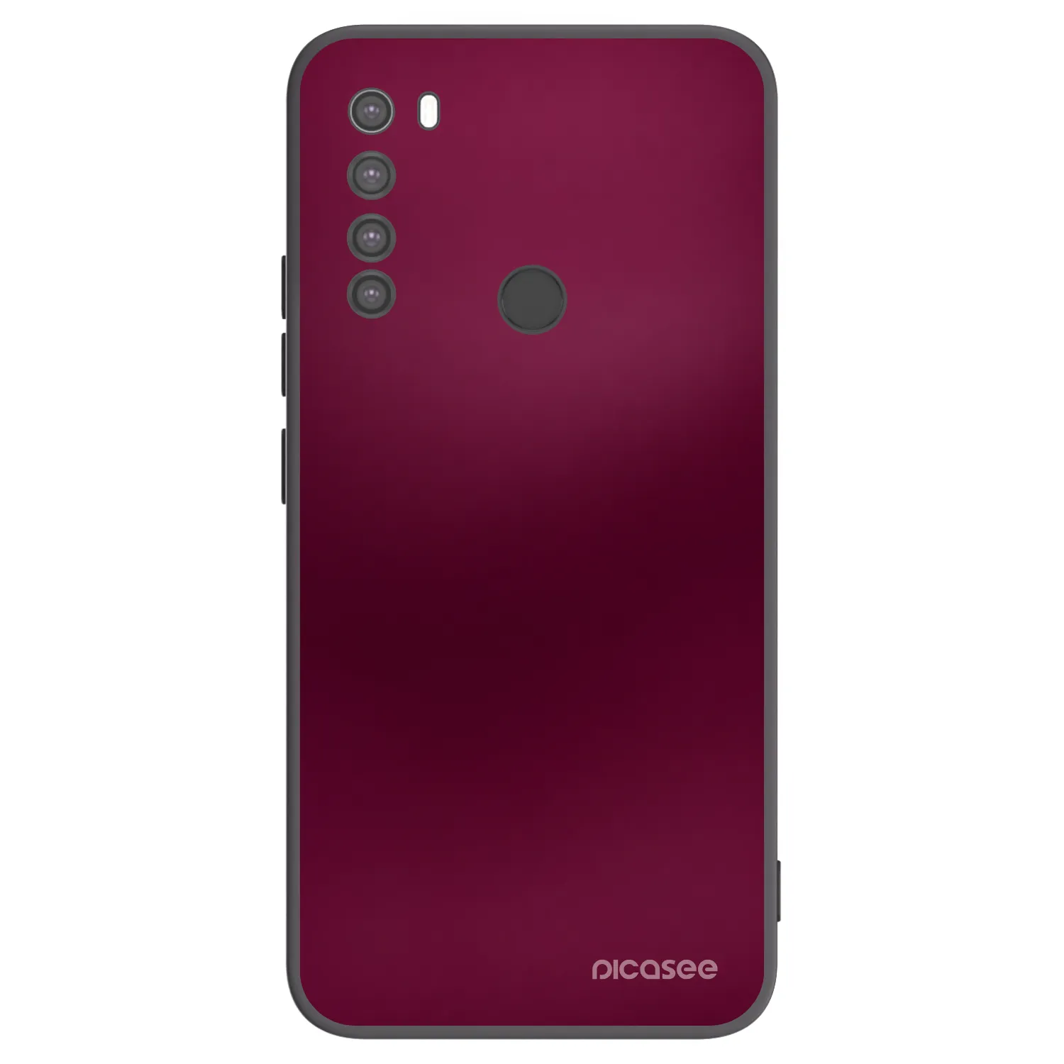 Picasee silikonski črni ovitek za Xiaomi Redmi Note 8 - Velvet Bordeaux