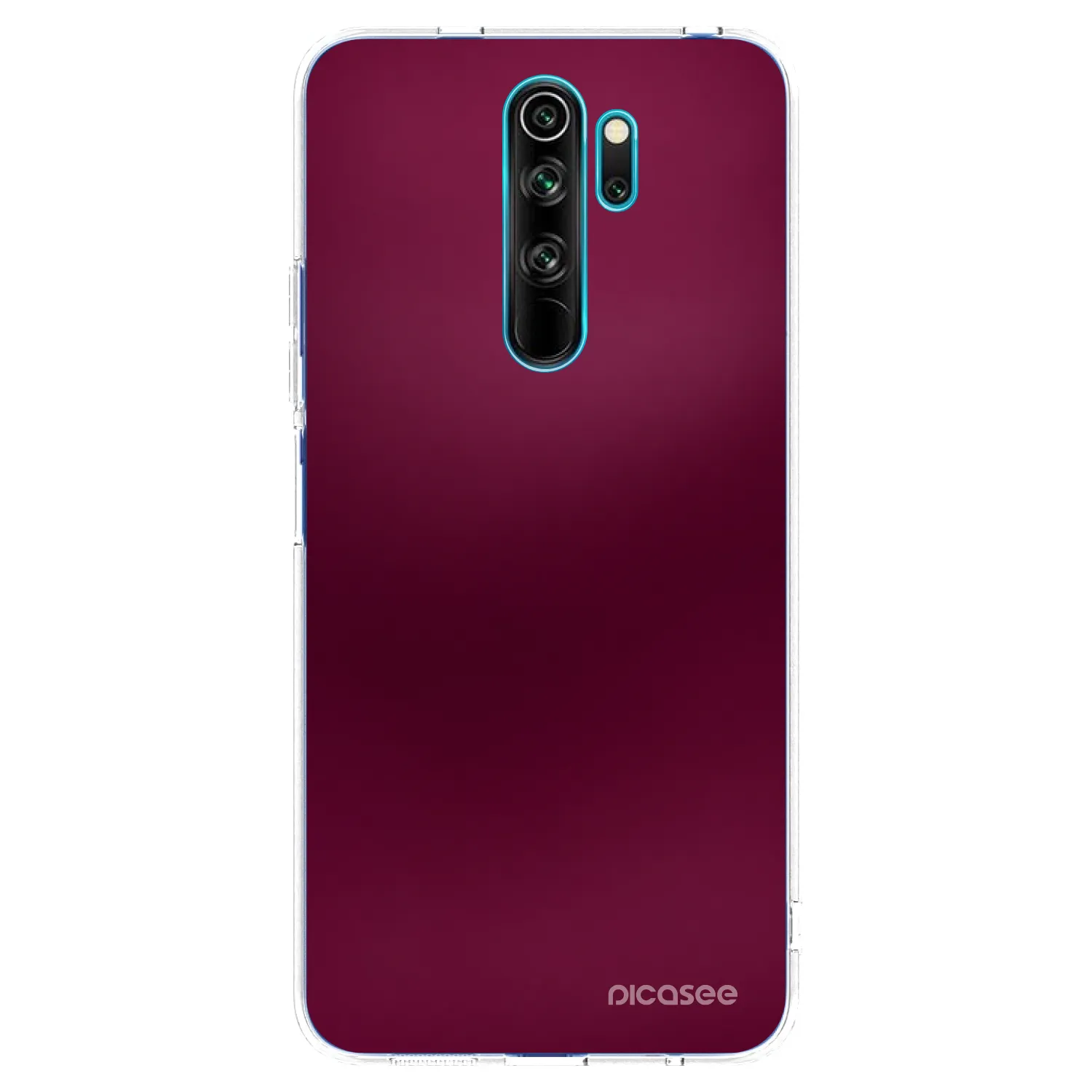 Picasee silikonski prozorni ovitek za Xiaomi Redmi Note 8 Pro - Velvet Bordeaux