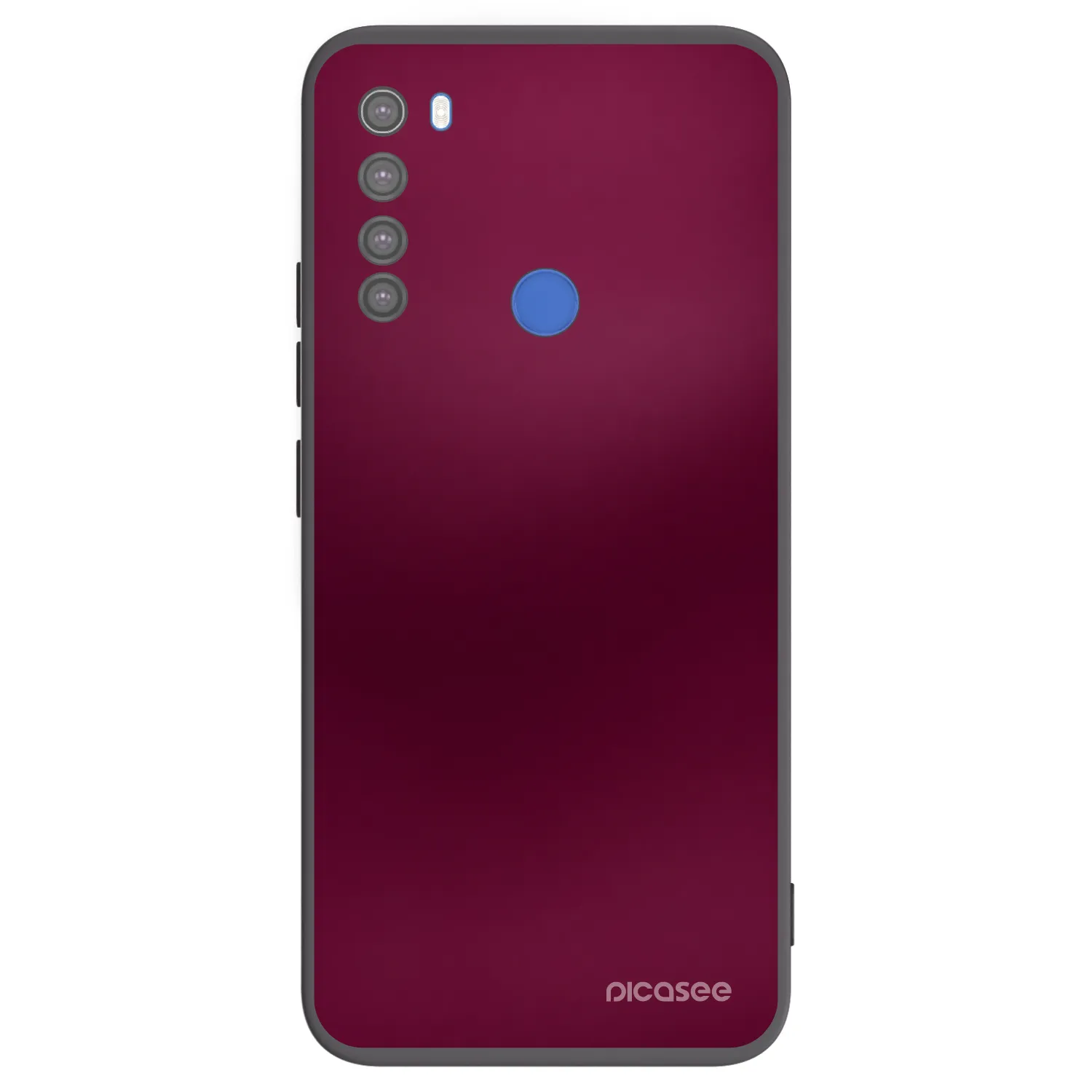 Picasee silikonski črni ovitek za Xiaomi Redmi Note 8T - Velvet Bordeaux