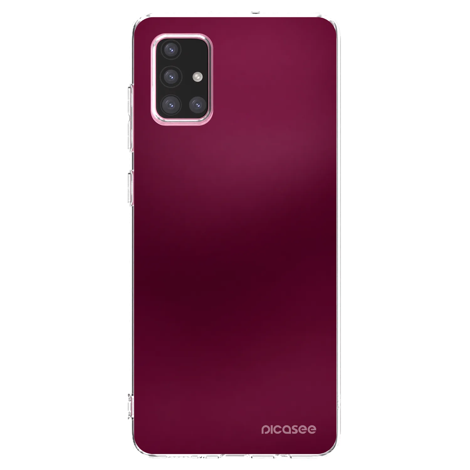 Picasee silikonski prozorni ovitek za Samsung Galaxy A71 A715F - Velvet Bordeaux