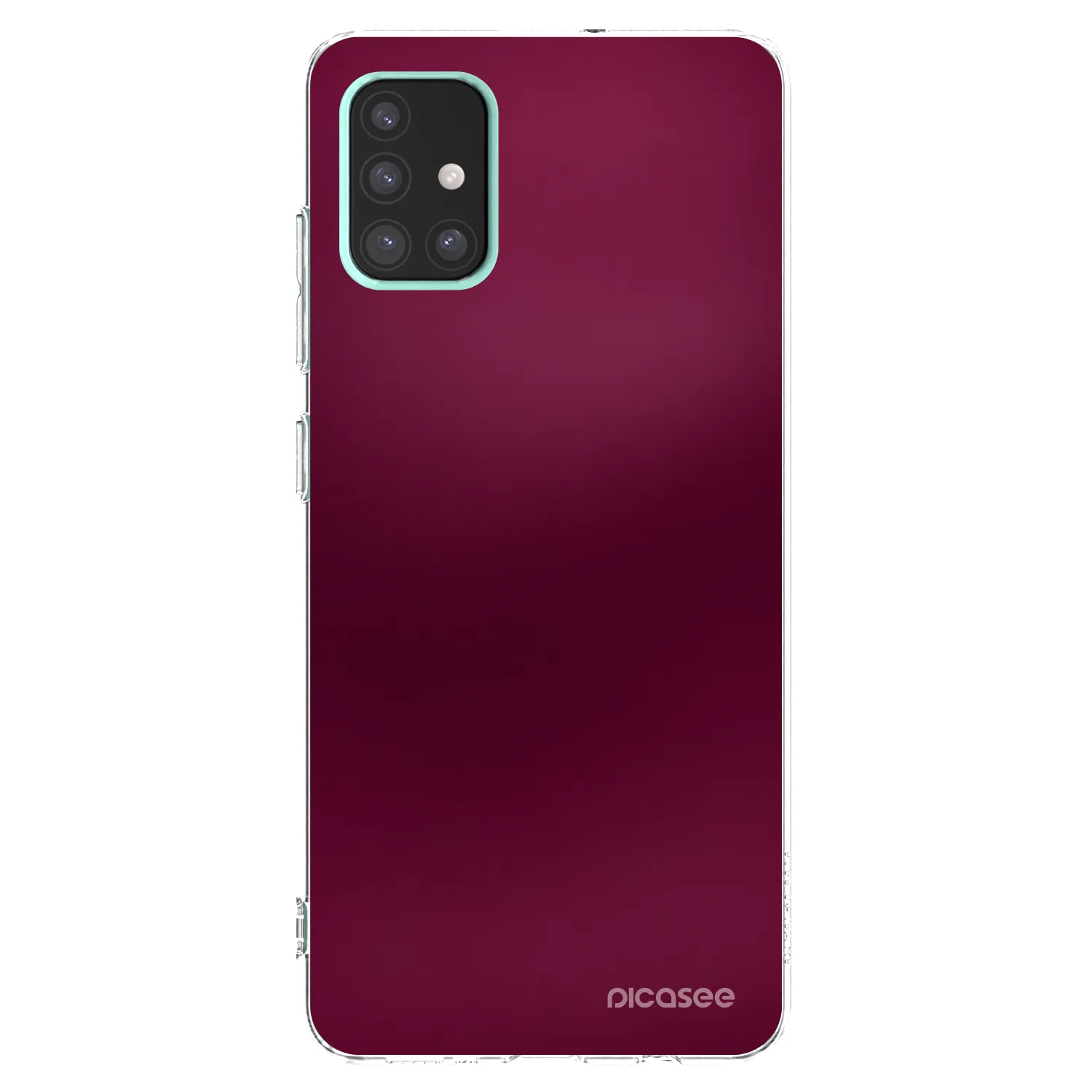 Picasee silikonski prozorni ovitek za Samsung Galaxy A51 A515F - Velvet Bordeaux