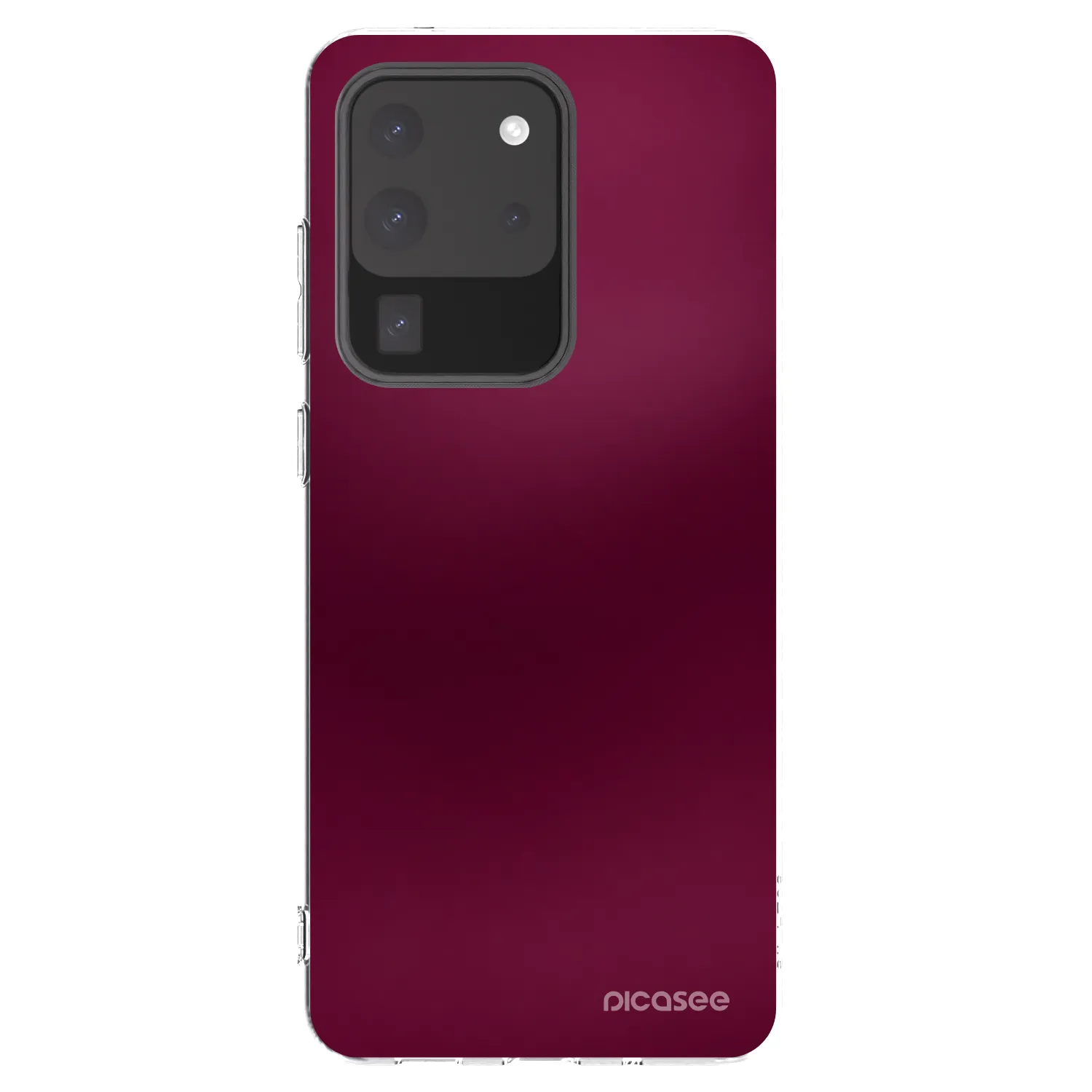 Picasee silikonski prozorni ovitek za Samsung Galaxy S20 Ultra 5G G988F - Velvet Bordeaux