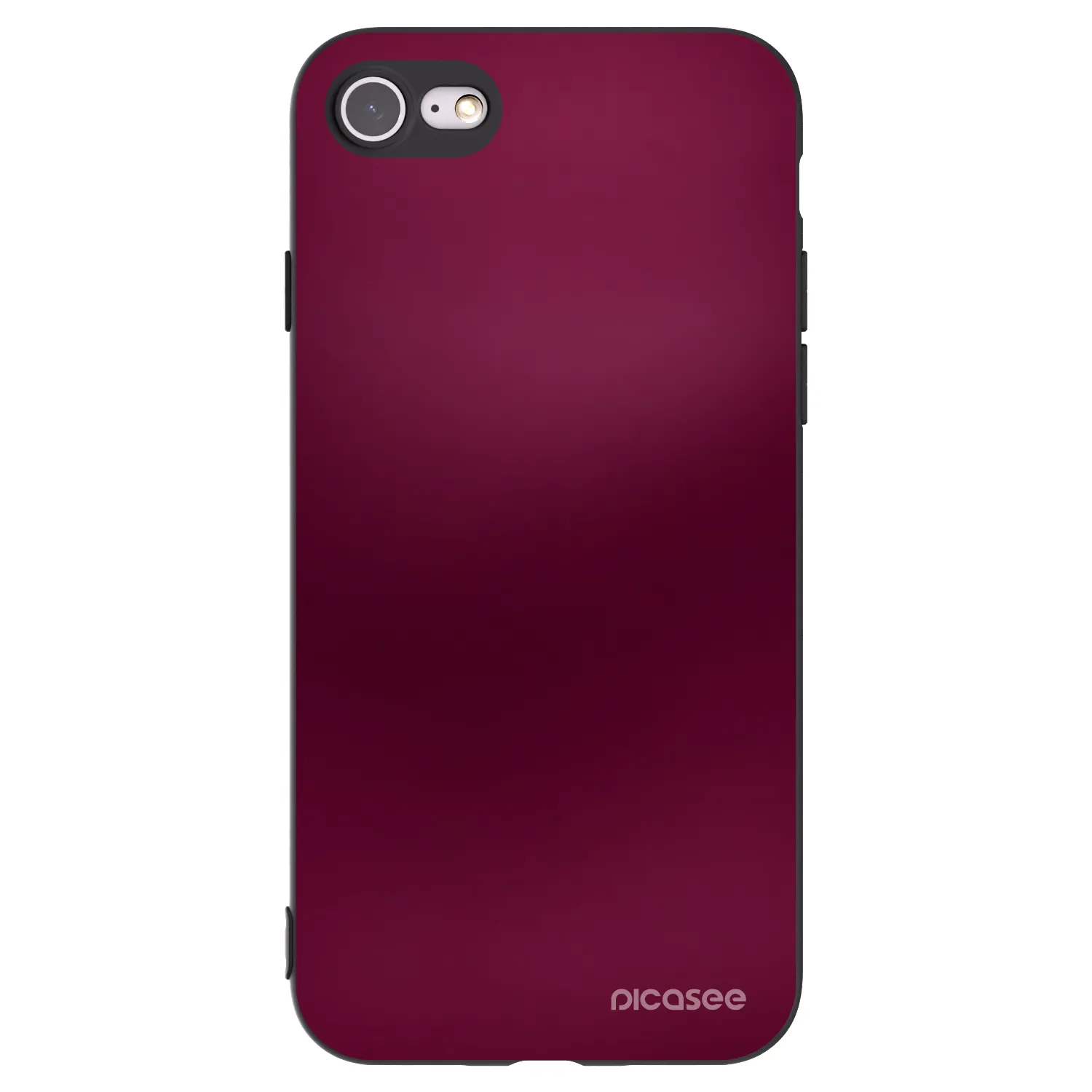 Picasee silikonski črni ovitek za Apple iPhone SE 2020 - Velvet Bordeaux
