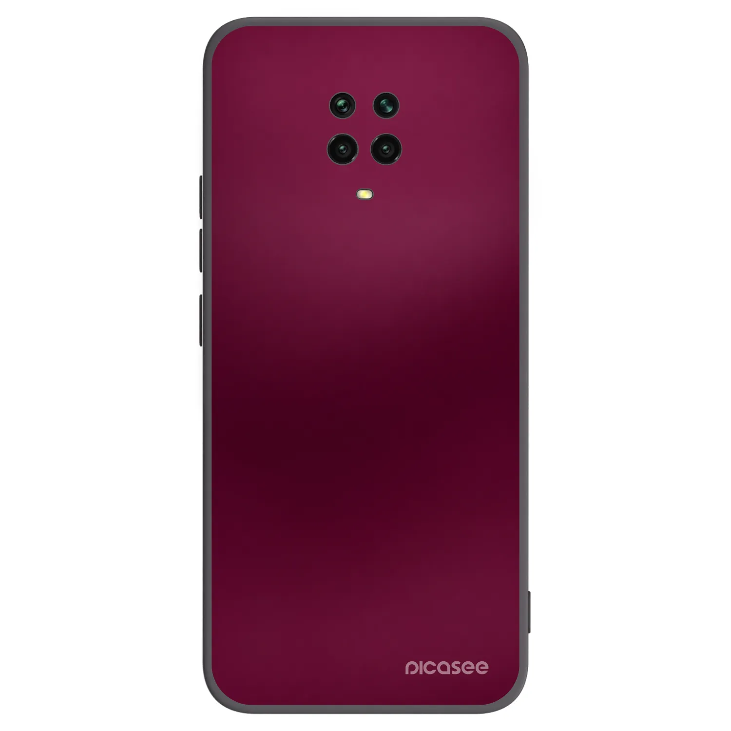 Picasee silikonski črni ovitek za Xiaomi Redmi Note 9 Pro - Velvet Bordeaux