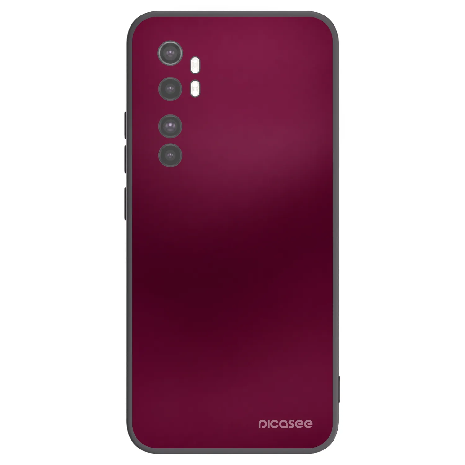 Picasee silikonski črni ovitek za Xiaomi Mi Note 10 Lite - Velvet Bordeaux