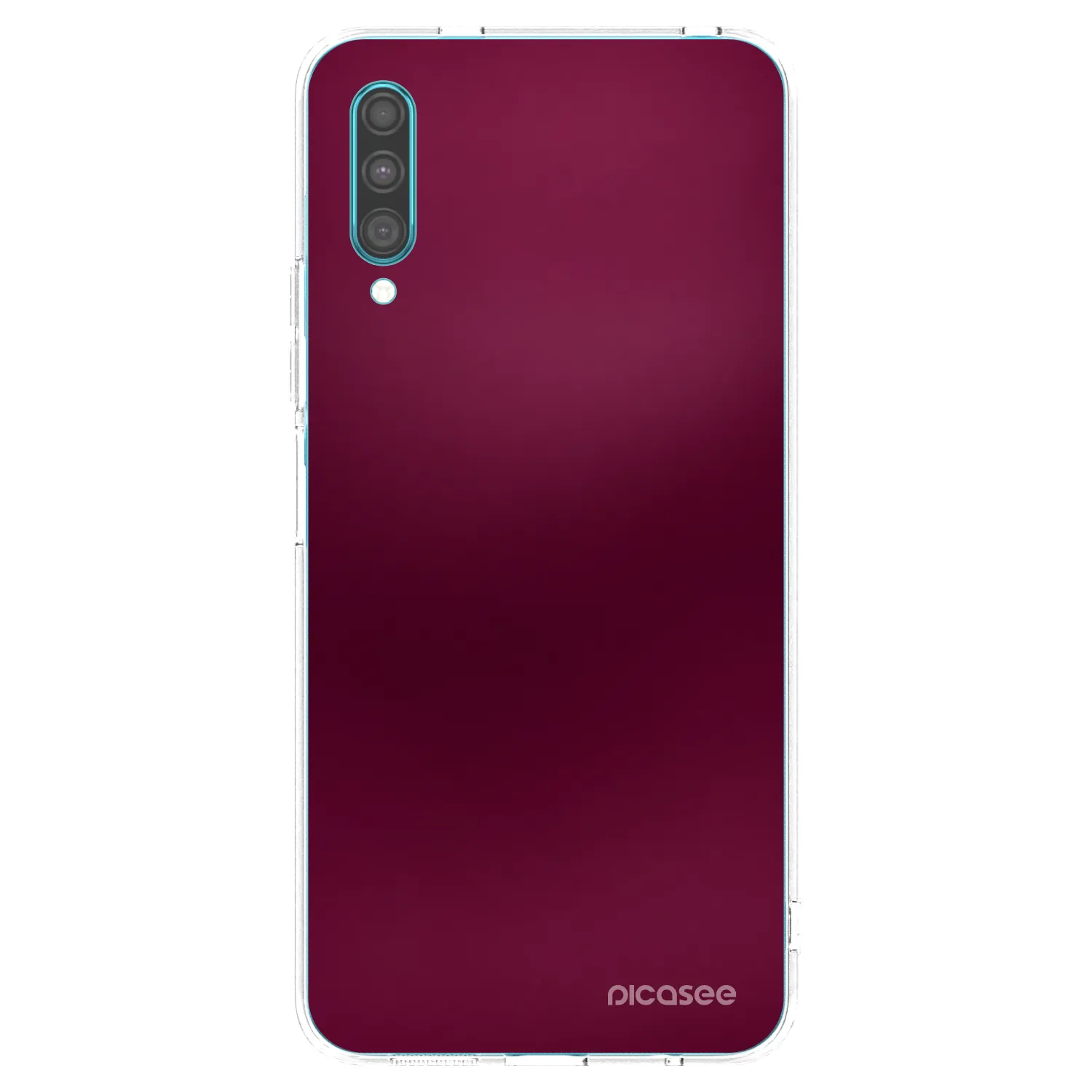 Picasee silikonski prozorni ovitek za Samsung Galaxy A30s A307F - Velvet Bordeaux