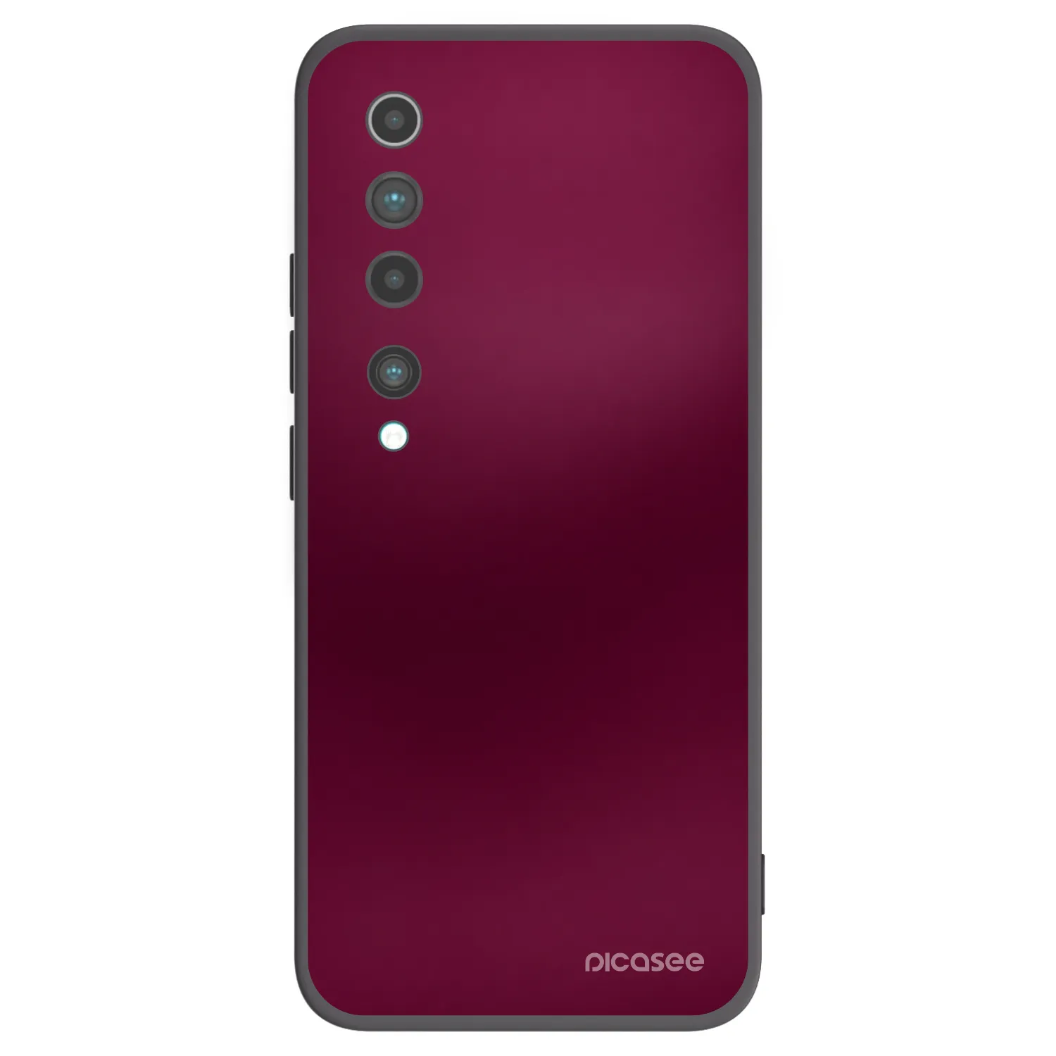 Picasee silikonski črni ovitek za Xiaomi Mi 10 - Velvet Bordeaux