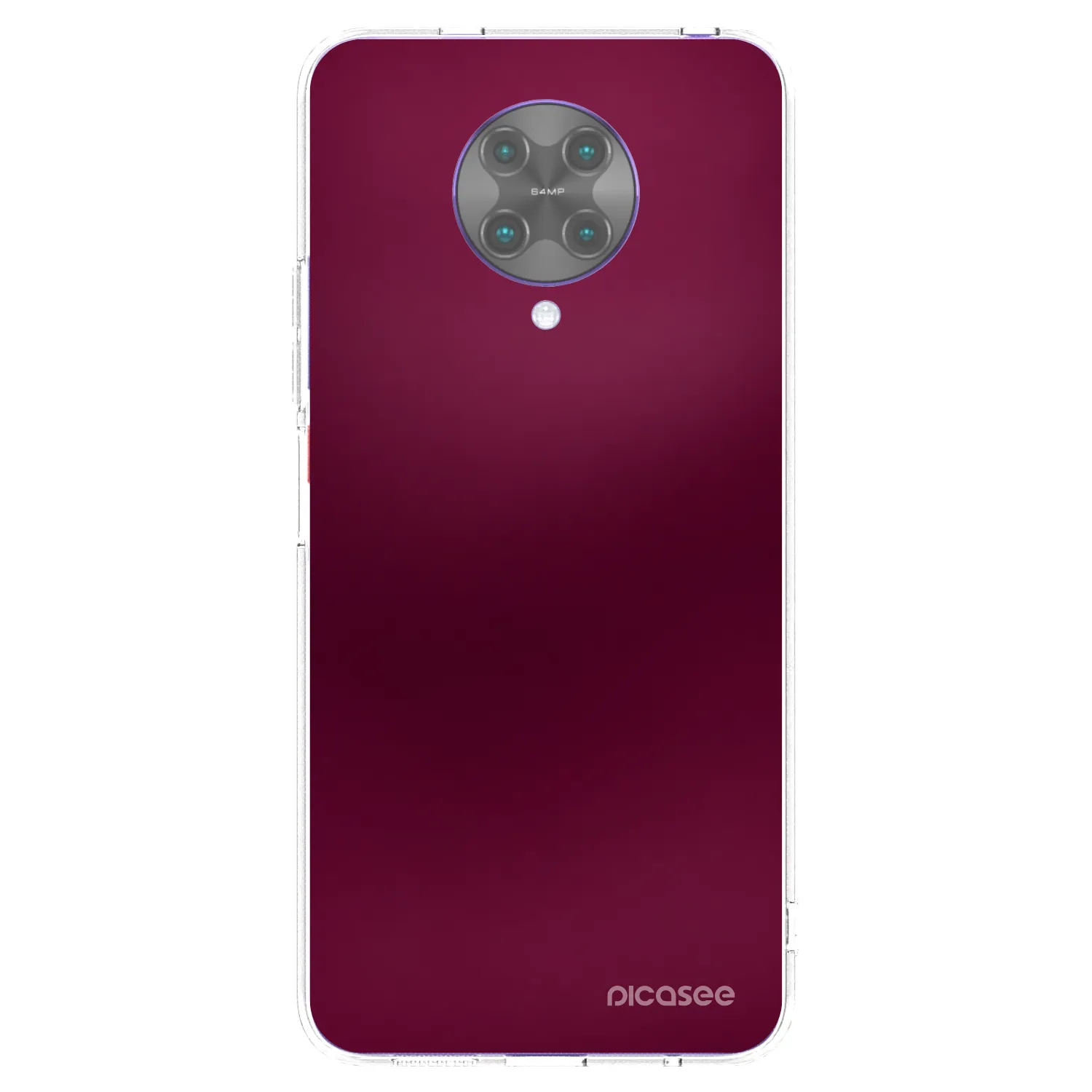 Picasee silikonski prozorni ovitek za Xiaomi Poco F2 Pro - Velvet Bordeaux