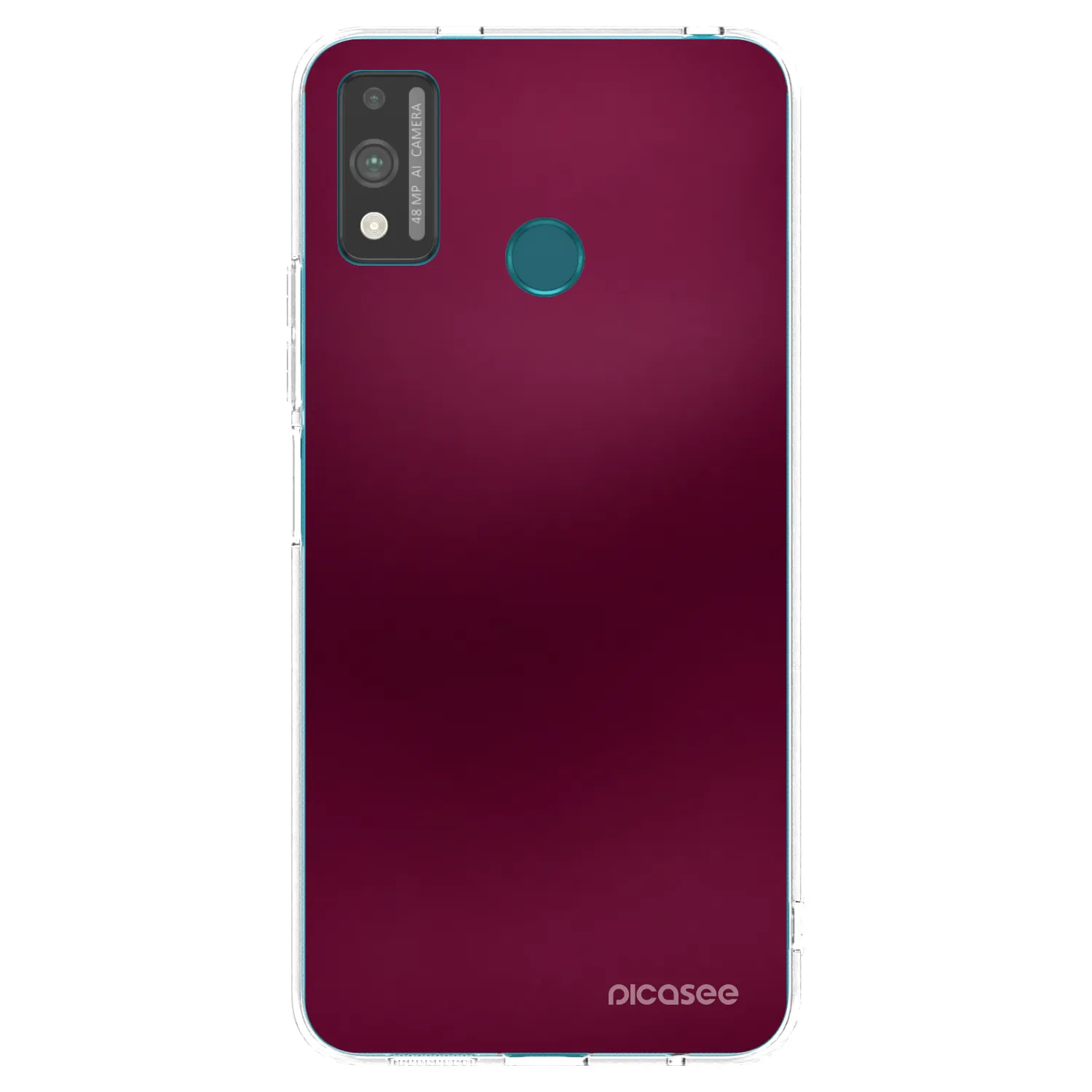 Picasee silikonski prozorni ovitek za Honor 9X Lite - Velvet Bordeaux