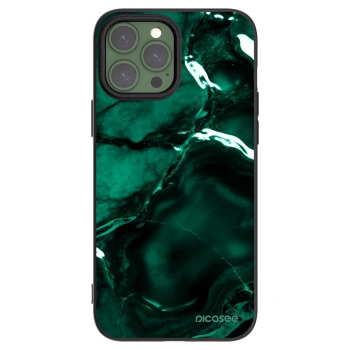 Picasee silikonski črni ovitek za Apple iPhone 13 Pro Max - Dark emerald