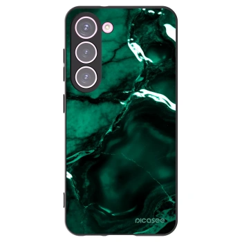 Picasee silikonski črni ovitek za Samsung Galaxy S23 5G - Dark emerald
