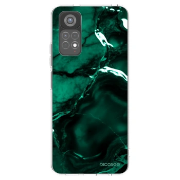Picasee silikonski prozorni ovitek za Xiaomi Redmi Note 11S 5G - Dark emerald