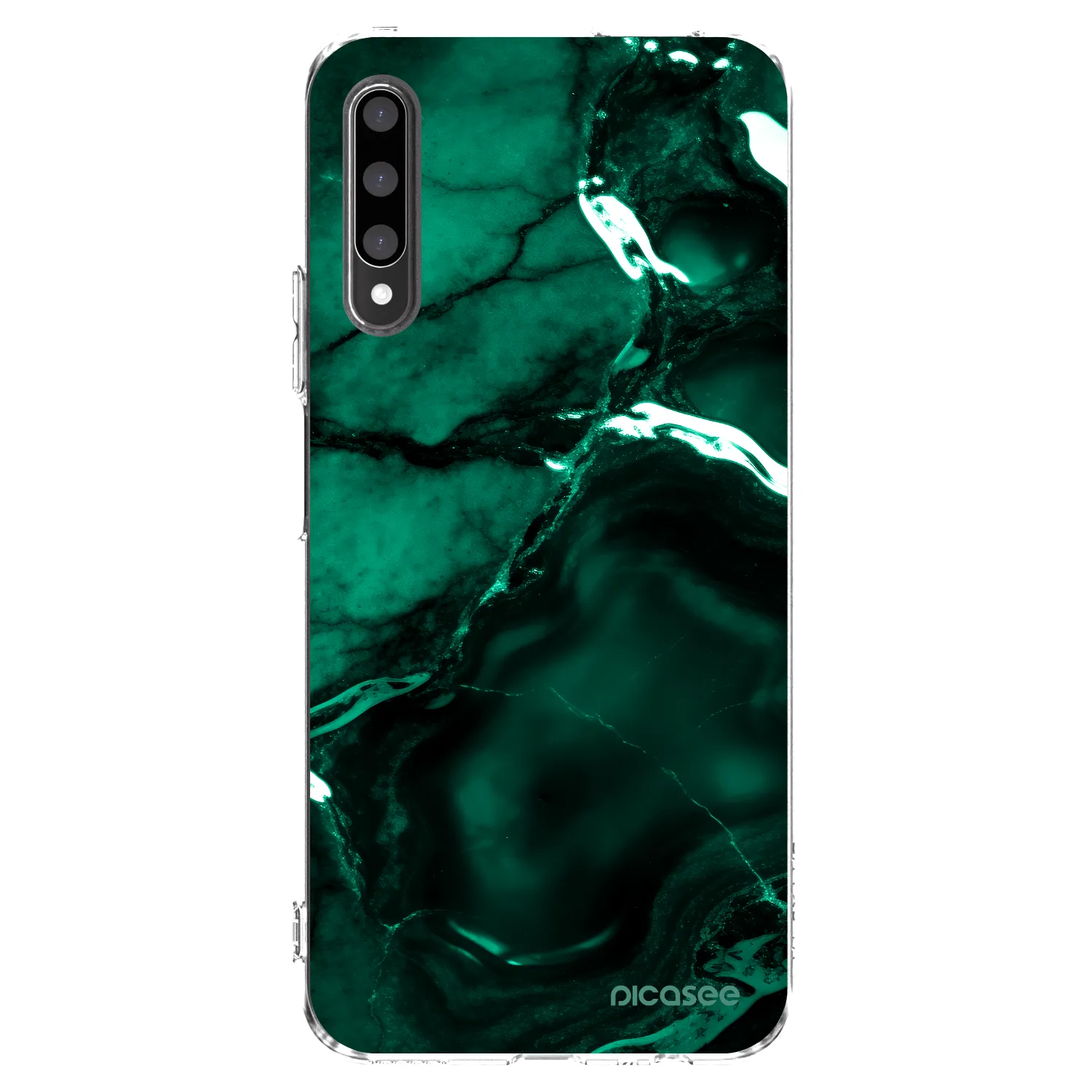 Picasee silikonski prozorni ovitek za Honor 9X Pro - Dark emerald