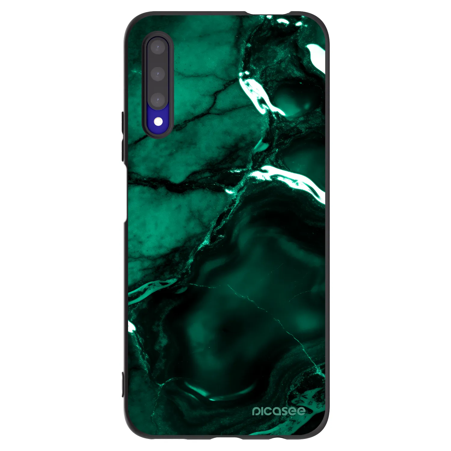 Picasee silikonski črni ovitek za Honor 9X Pro - Dark emerald