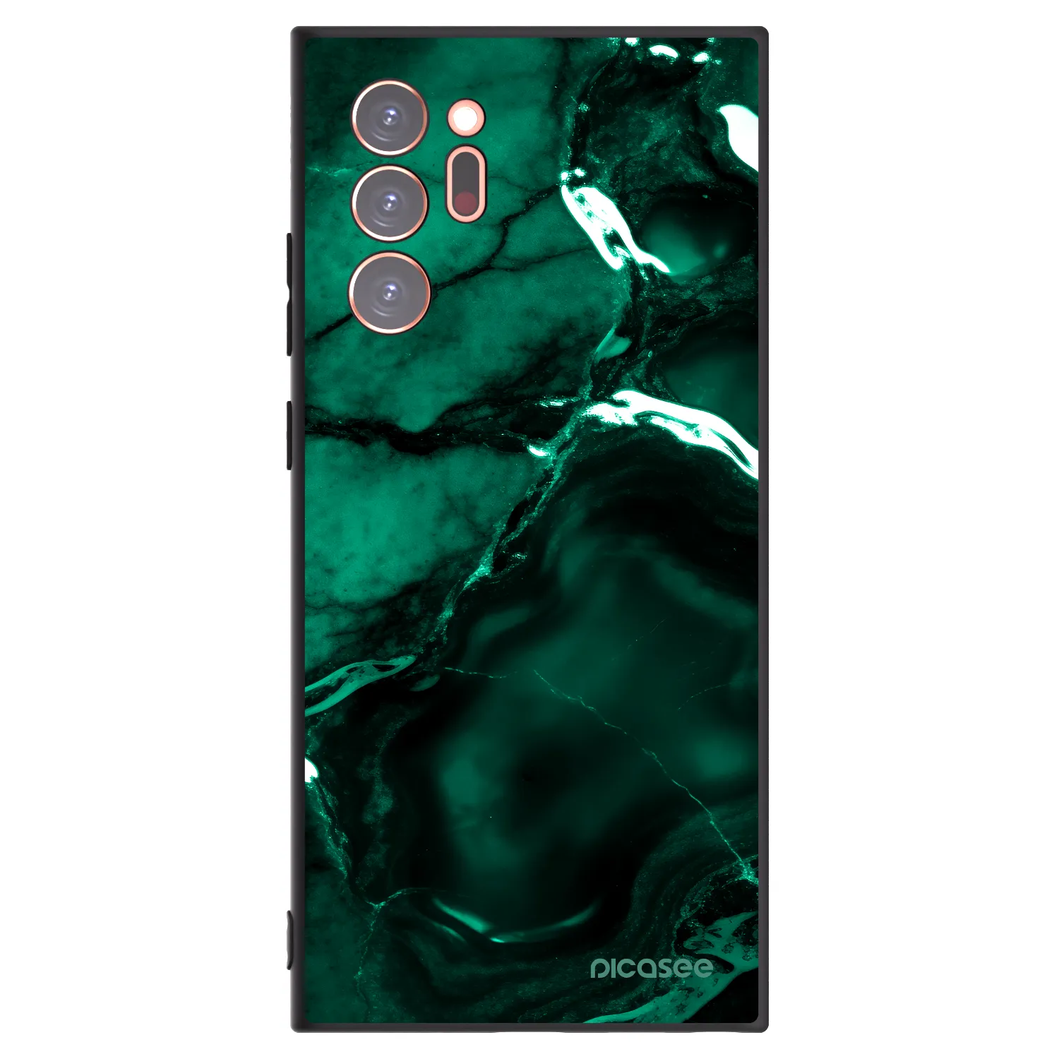 Picasee silikonski črni ovitek za Samsung Galaxy Note 20 Ultra - Dark emerald
