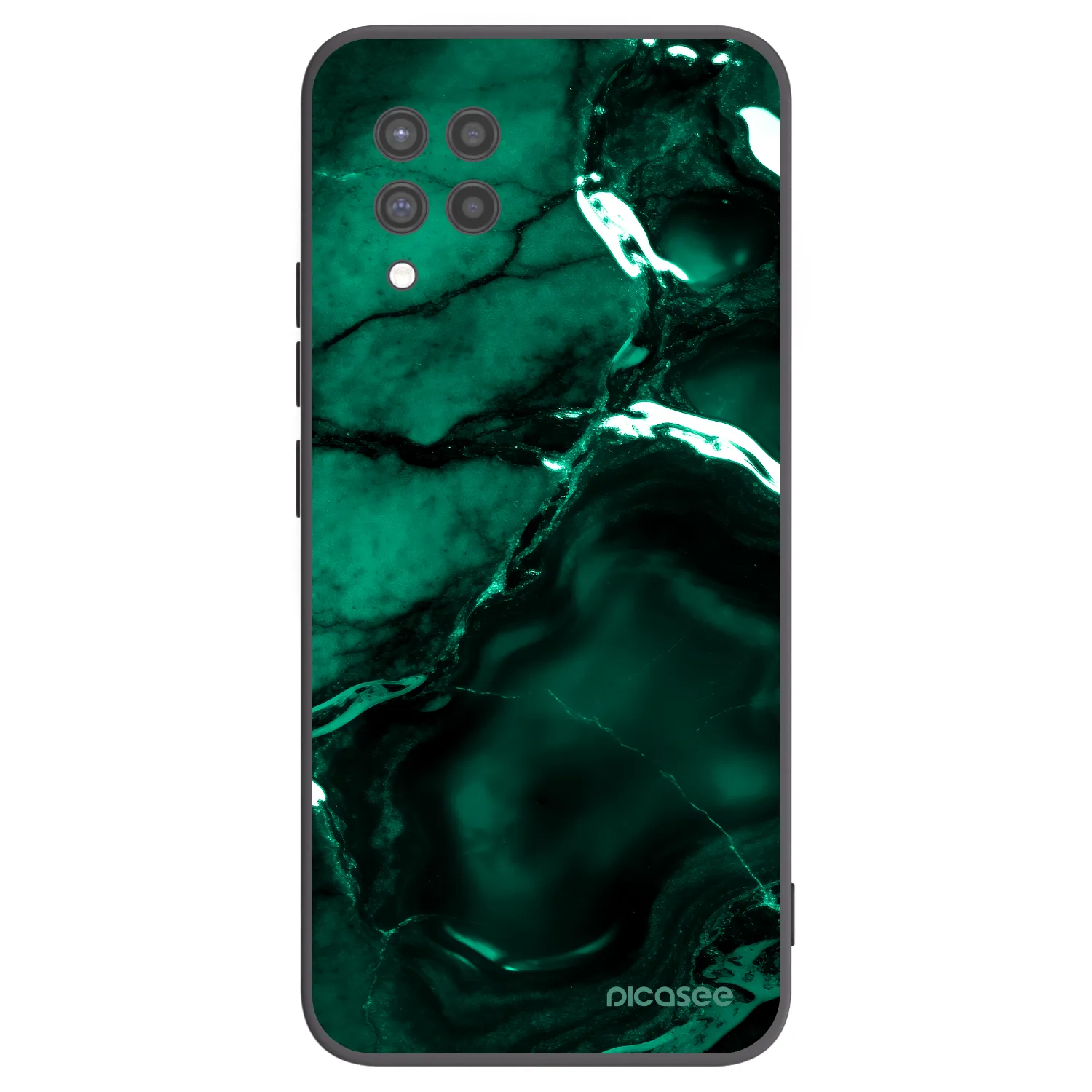 Picasee silikonski črni ovitek za Samsung Galaxy A42 A426B - Dark emerald
