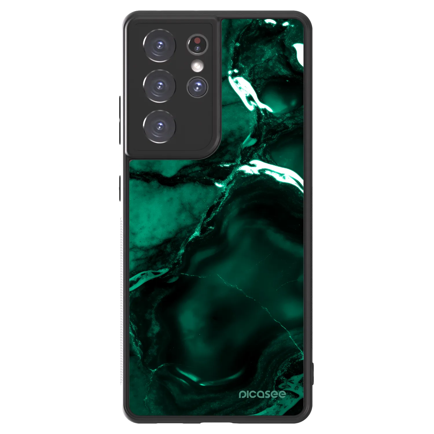 Picasee ULTIMATE CASE za Samsung Galaxy S21 Ultra 5G G998B - Dark emerald