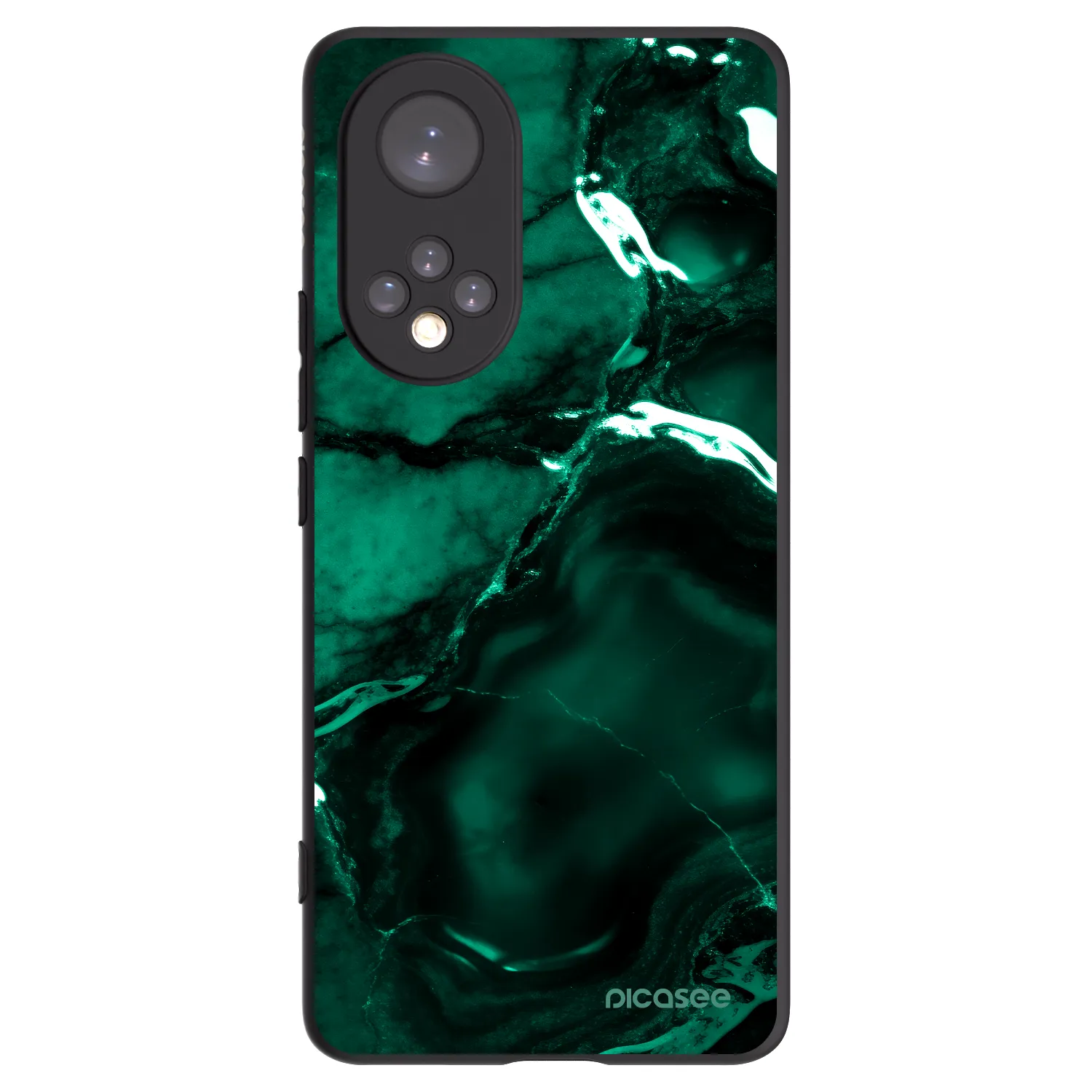 Picasee silikonski črni ovitek za Honor 50 5G - Dark emerald