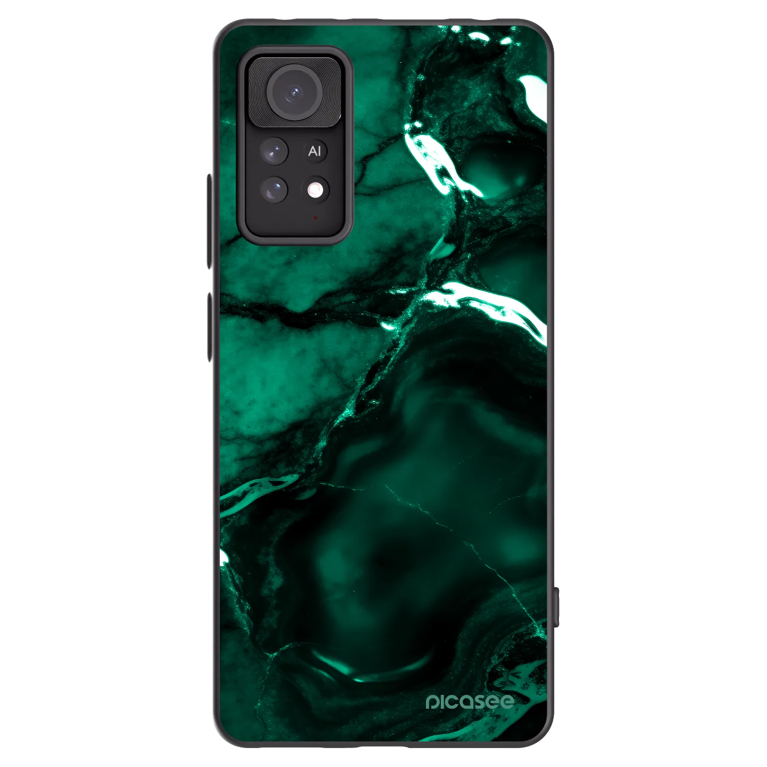 Picasee silikonski črni ovitek za Xiaomi Redmi Note 11 Pro 5G - Dark emerald