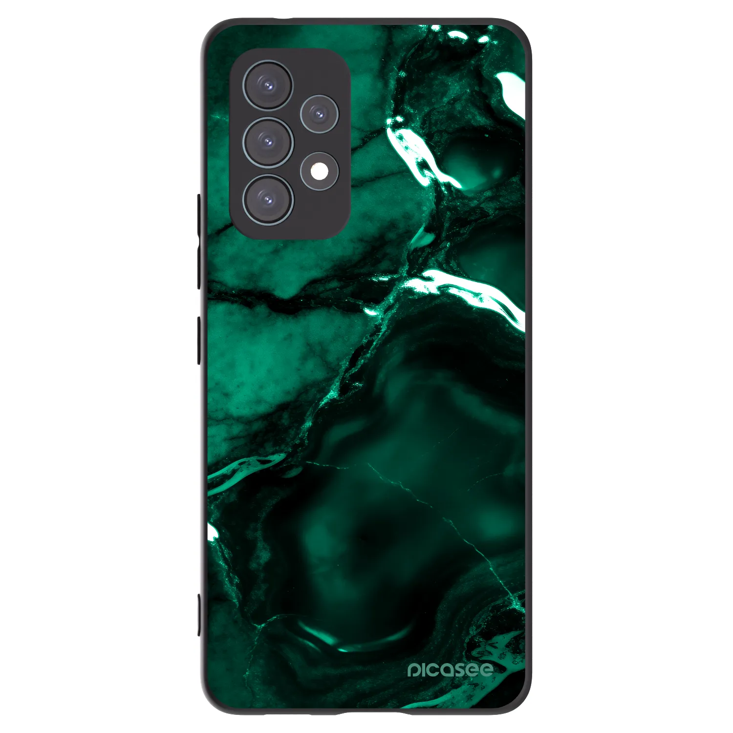 Picasee silikonski črni ovitek za Samsung Galaxy A53 5G A536 - Dark emerald