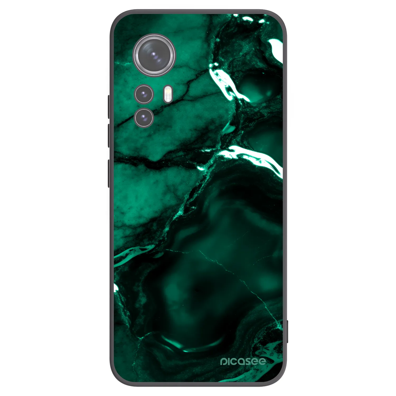Picasee silikonski črni ovitek za Xiaomi 12X - Dark emerald