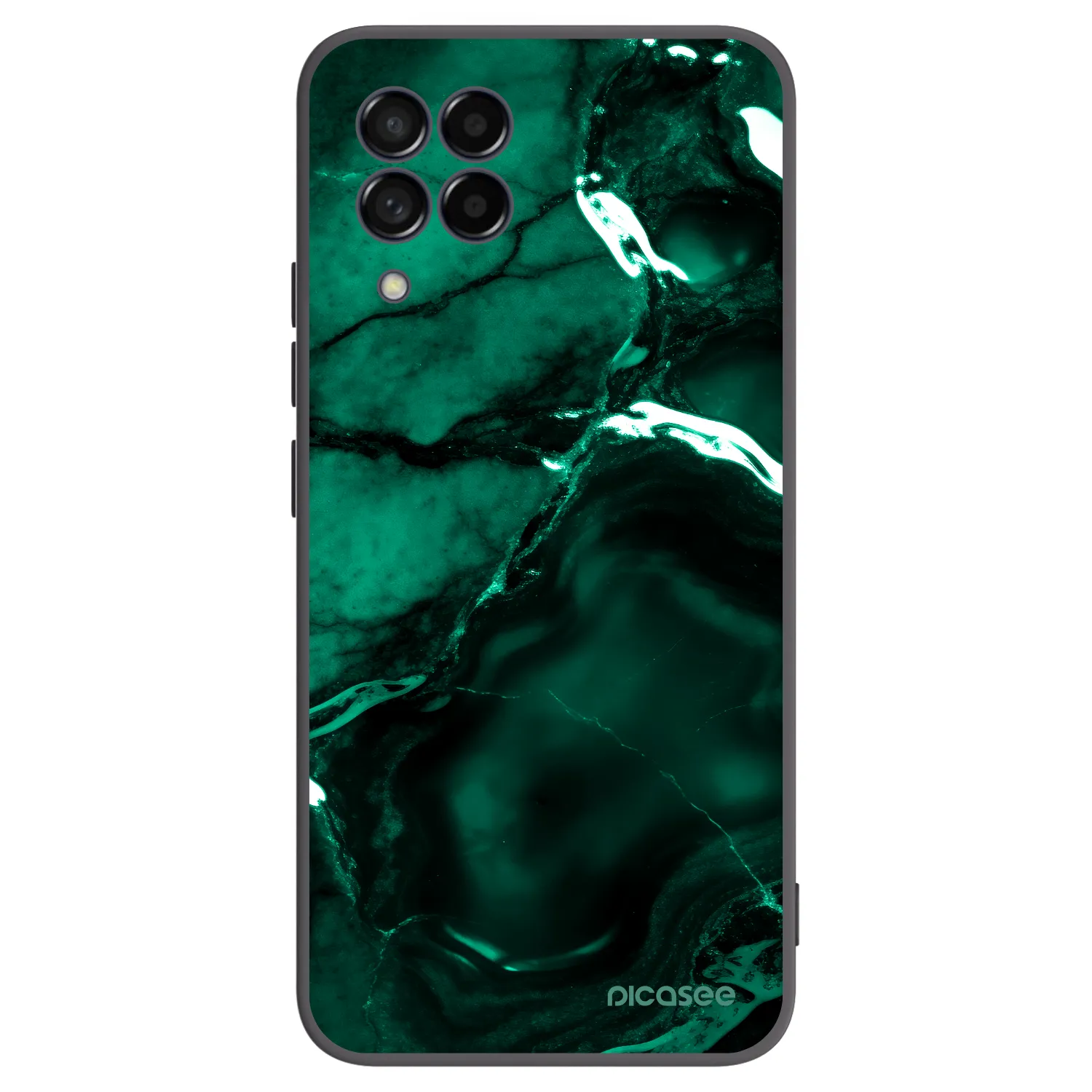 Picasee silikonski črni ovitek za Samsung Galaxy M53 5G - Dark emerald