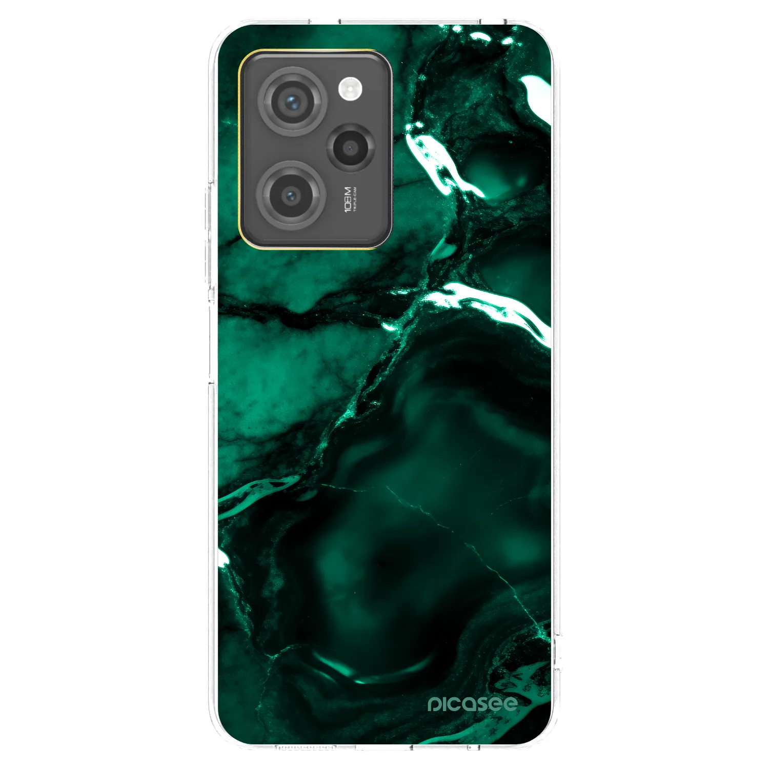 Picasee silikonski črni ovitek za Xiaomi Poco X5 Pro - Dark emerald