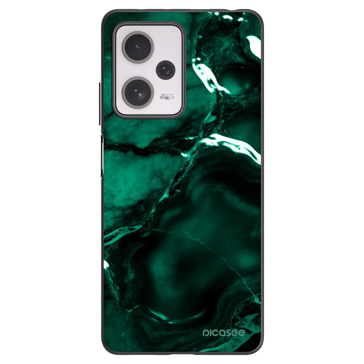 Picasee silikonski črni ovitek za Xiaomi Redmi Note 12 Pro+ 5G - Dark emerald