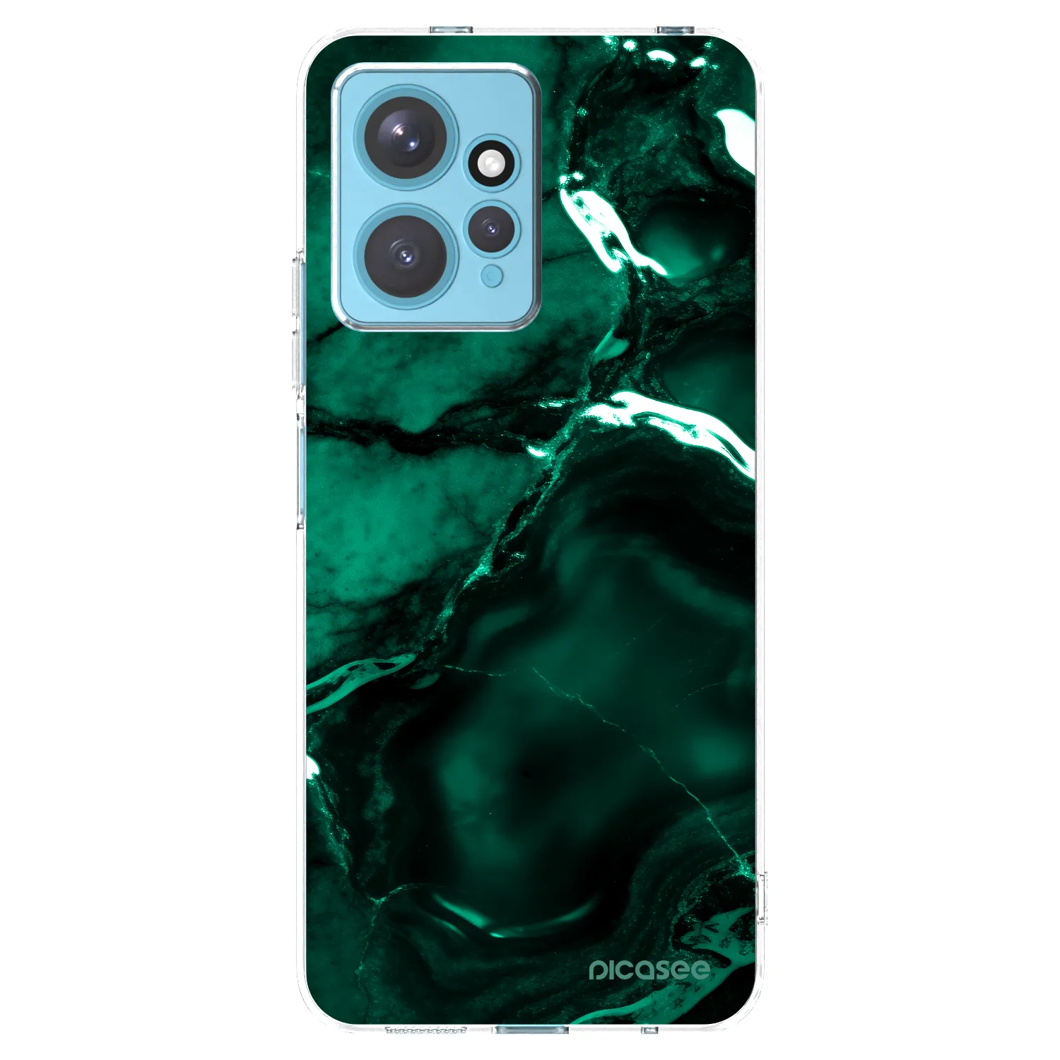 Picasee silikonski prozorni ovitek za Xiaomi Redmi Note 12 4G - Dark emerald