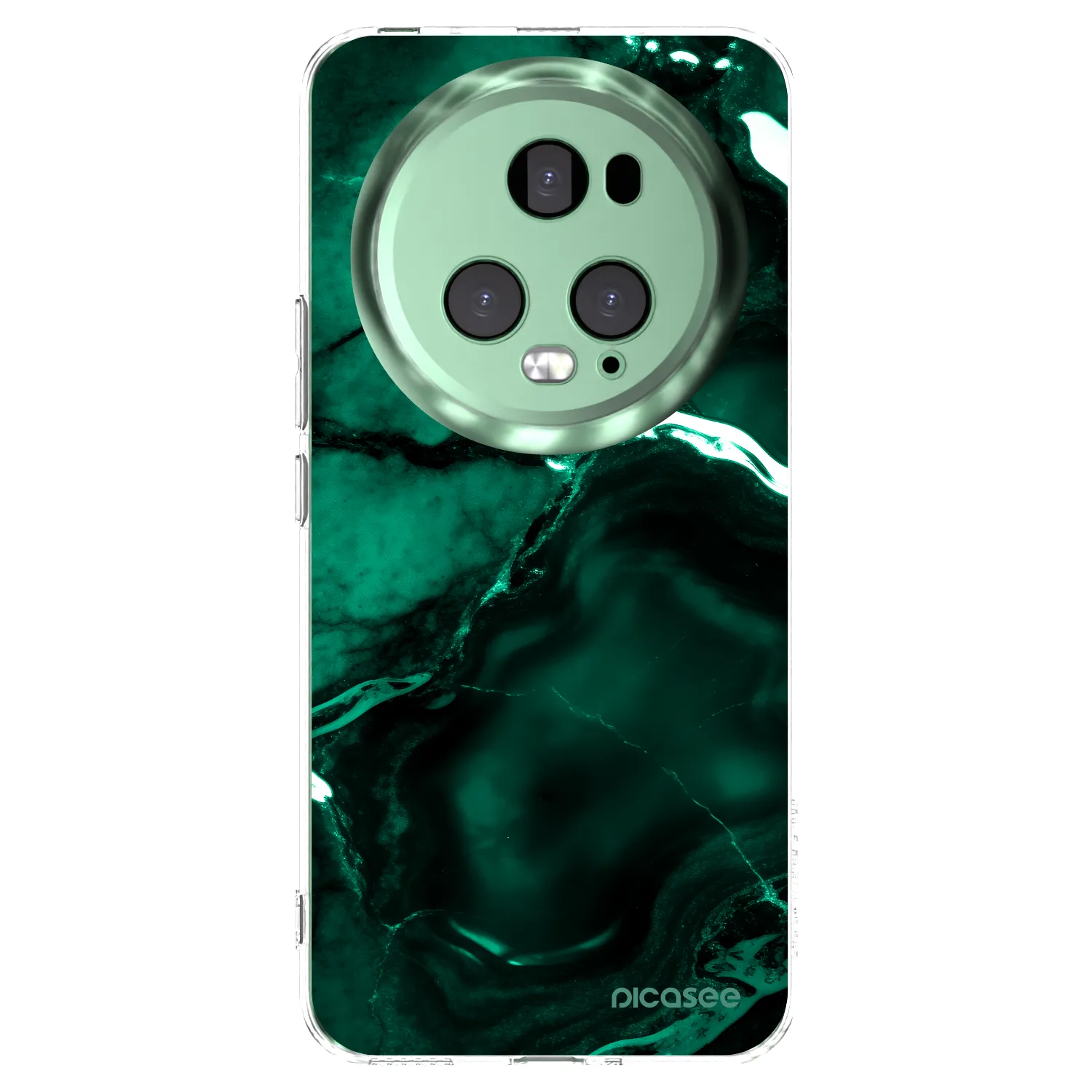 Picasee silikonski prozorni ovitek za Honor Magic5 Pro - Dark emerald
