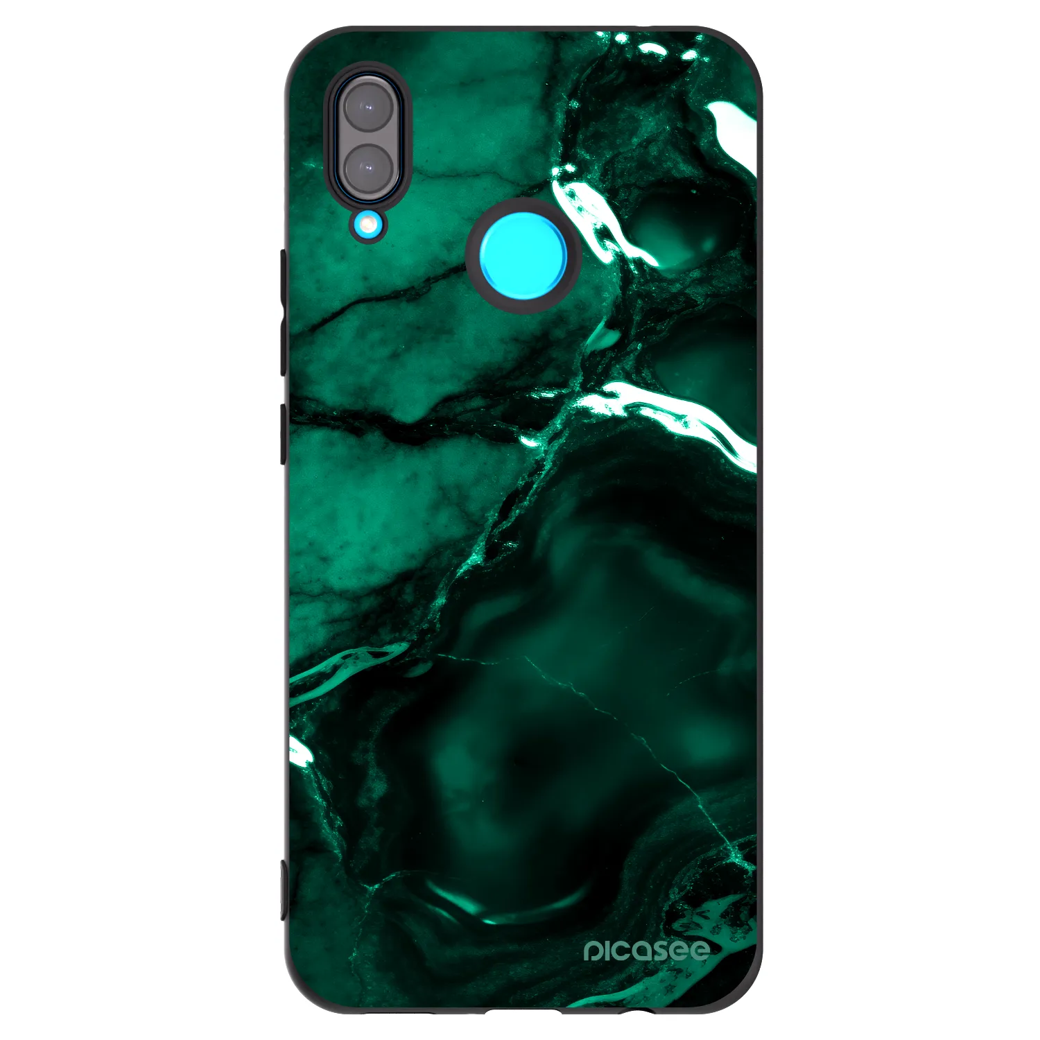 Picasee silikonski črni ovitek za Huawei Nova 3 - Dark emerald