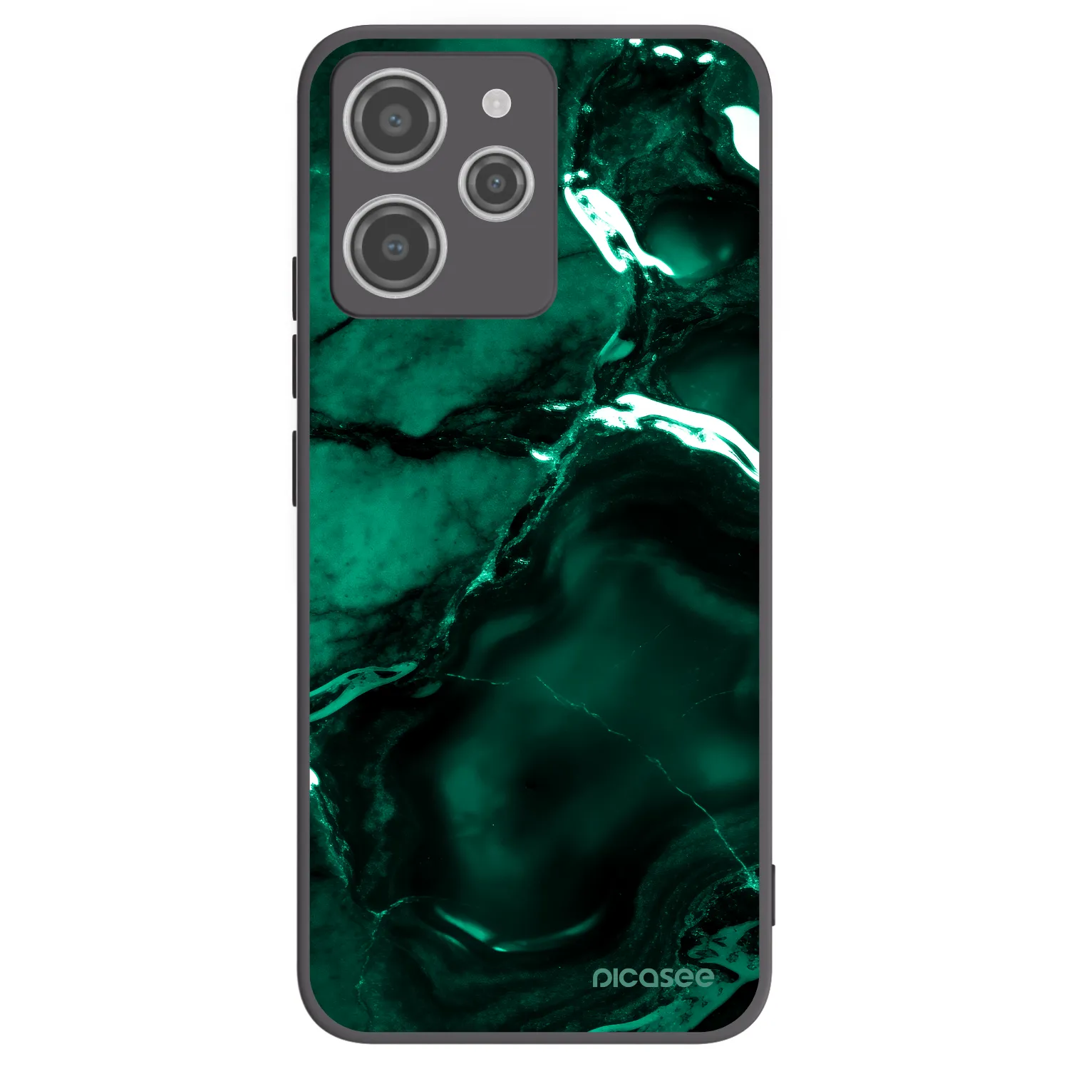 Picasee silikonski črni ovitek za Xiaomi Redmi 12 4G - Dark emerald