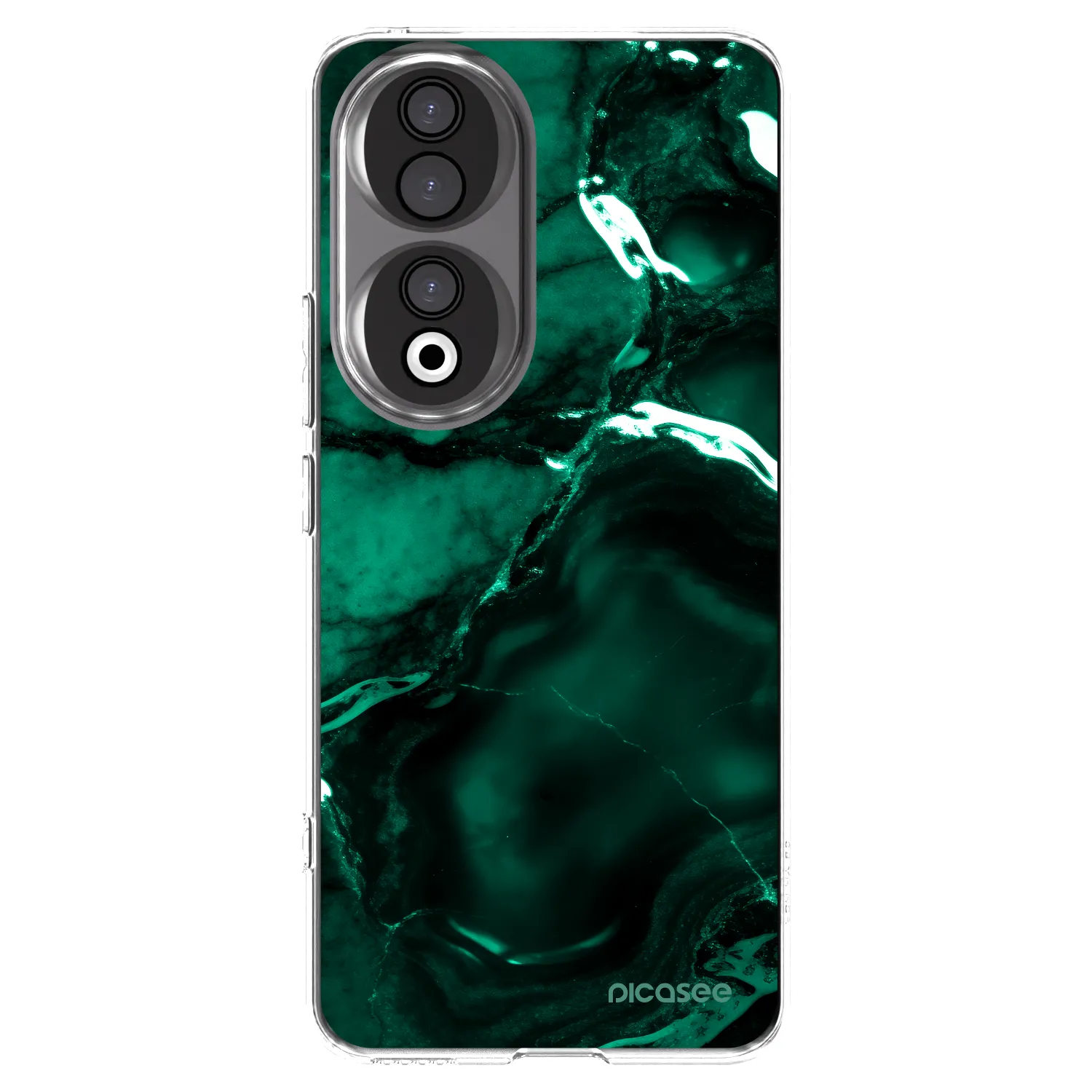 Picasee silikonski prozorni ovitek za Honor 90 5G - Dark emerald