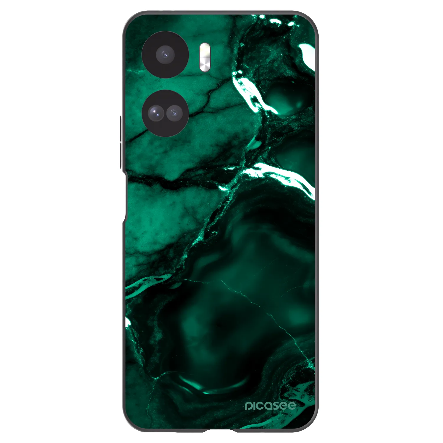 Picasee silikonski črni ovitek za Honor 90 Lite 5G - Dark emerald