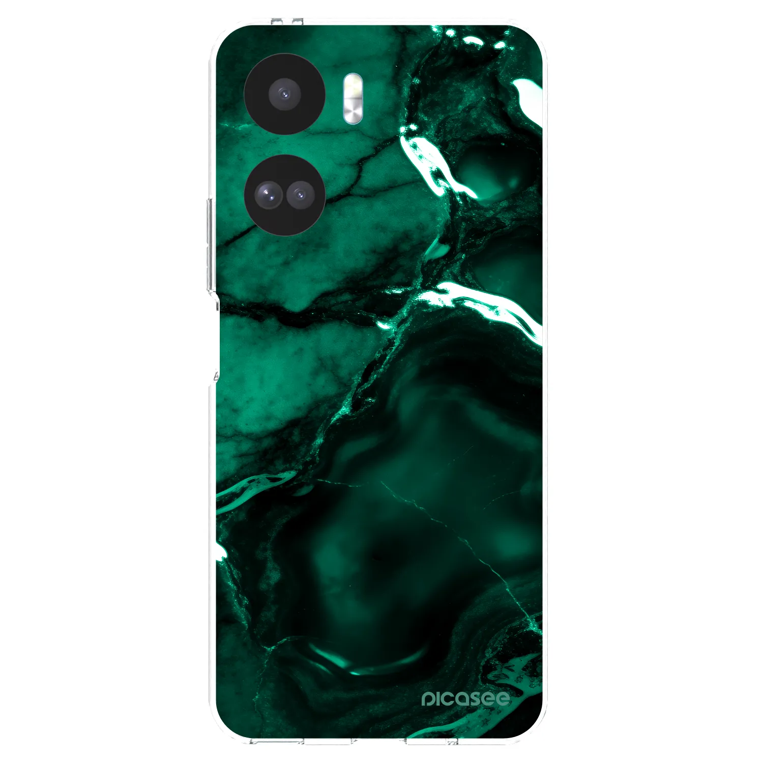 Picasee silikonski prozorni ovitek za Honor 90 Lite 5G - Dark emerald