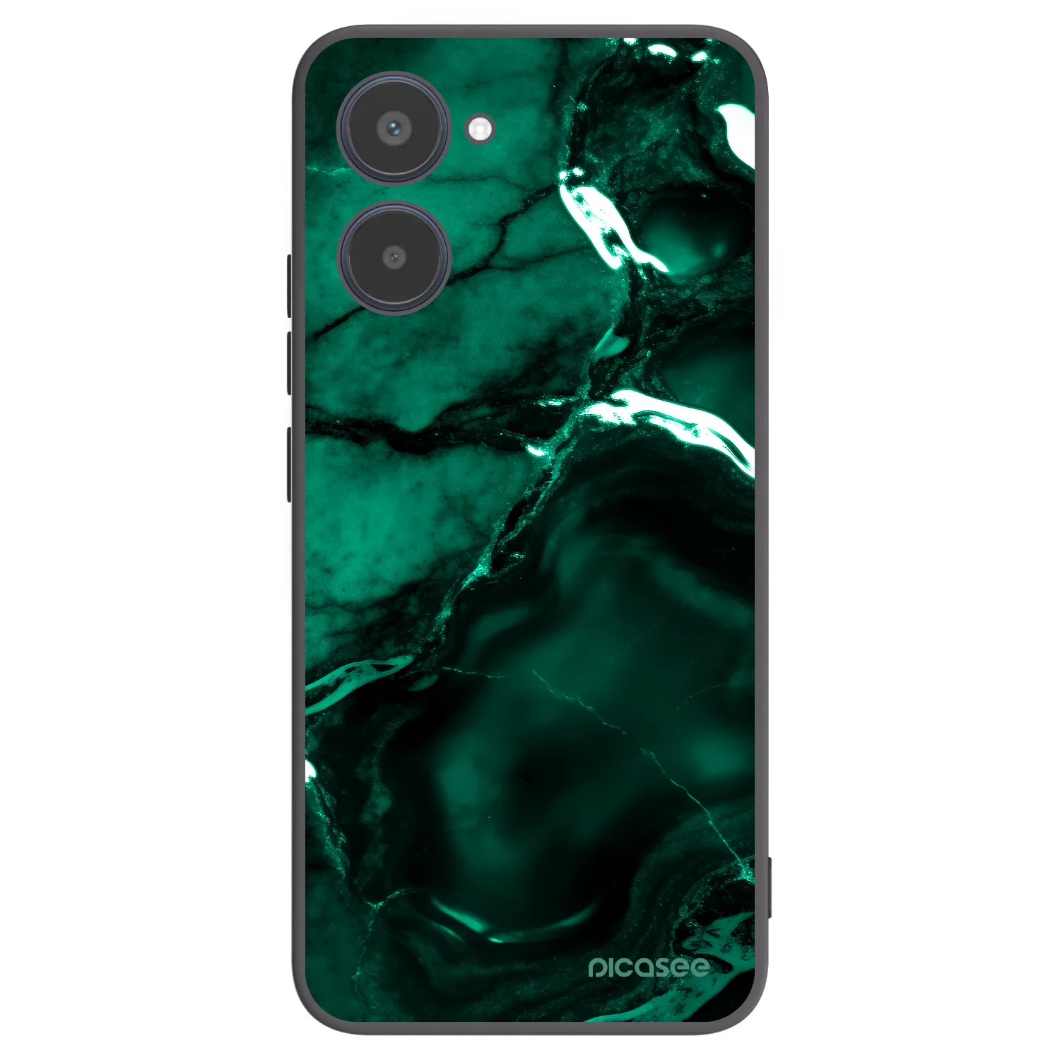 Picasee silikonski črni ovitek za Realme 10 4G - Dark emerald
