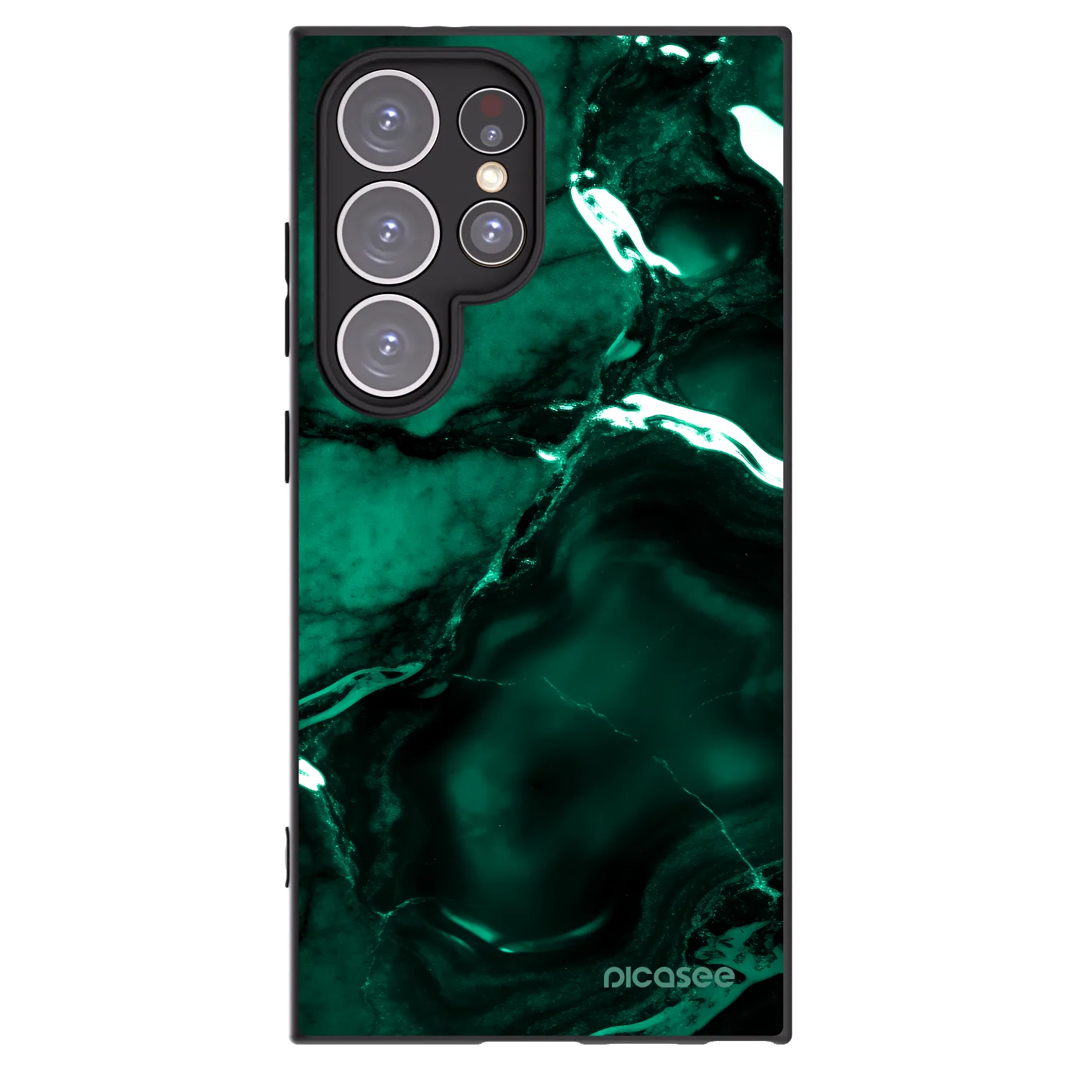 Picasee silikonski črni ovitek za Samsung Galaxy S24 Ultra S928B 5G - Dark emerald