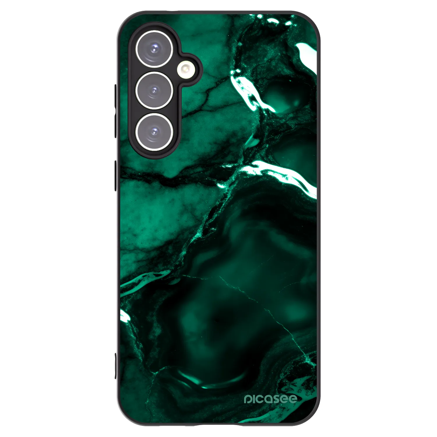 Picasee silikonski črni ovitek za Samsung Galaxy S23 FE S711B - Dark emerald