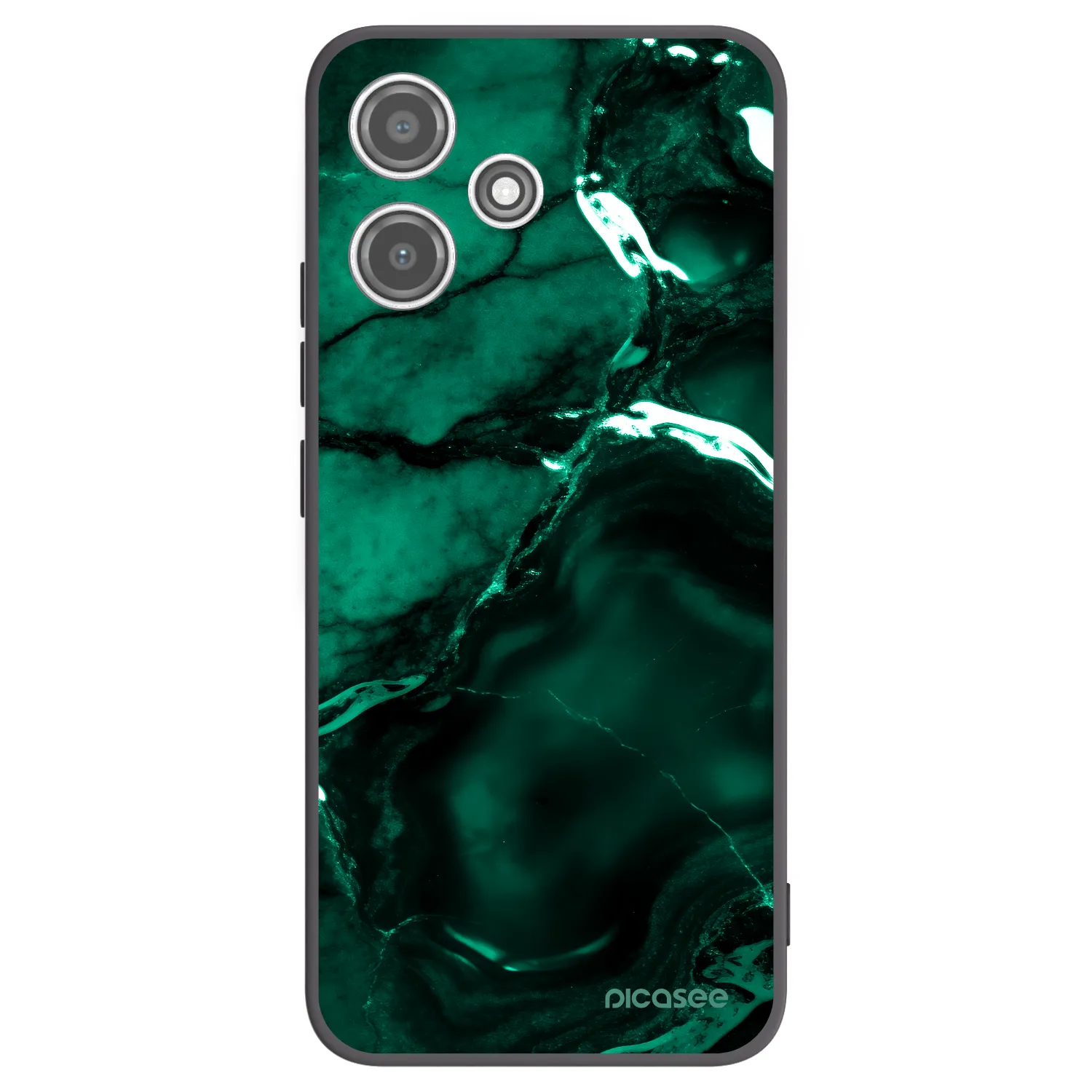 Picasee silikonski črni ovitek za Xiaomi Redmi 12 5G - Dark emerald